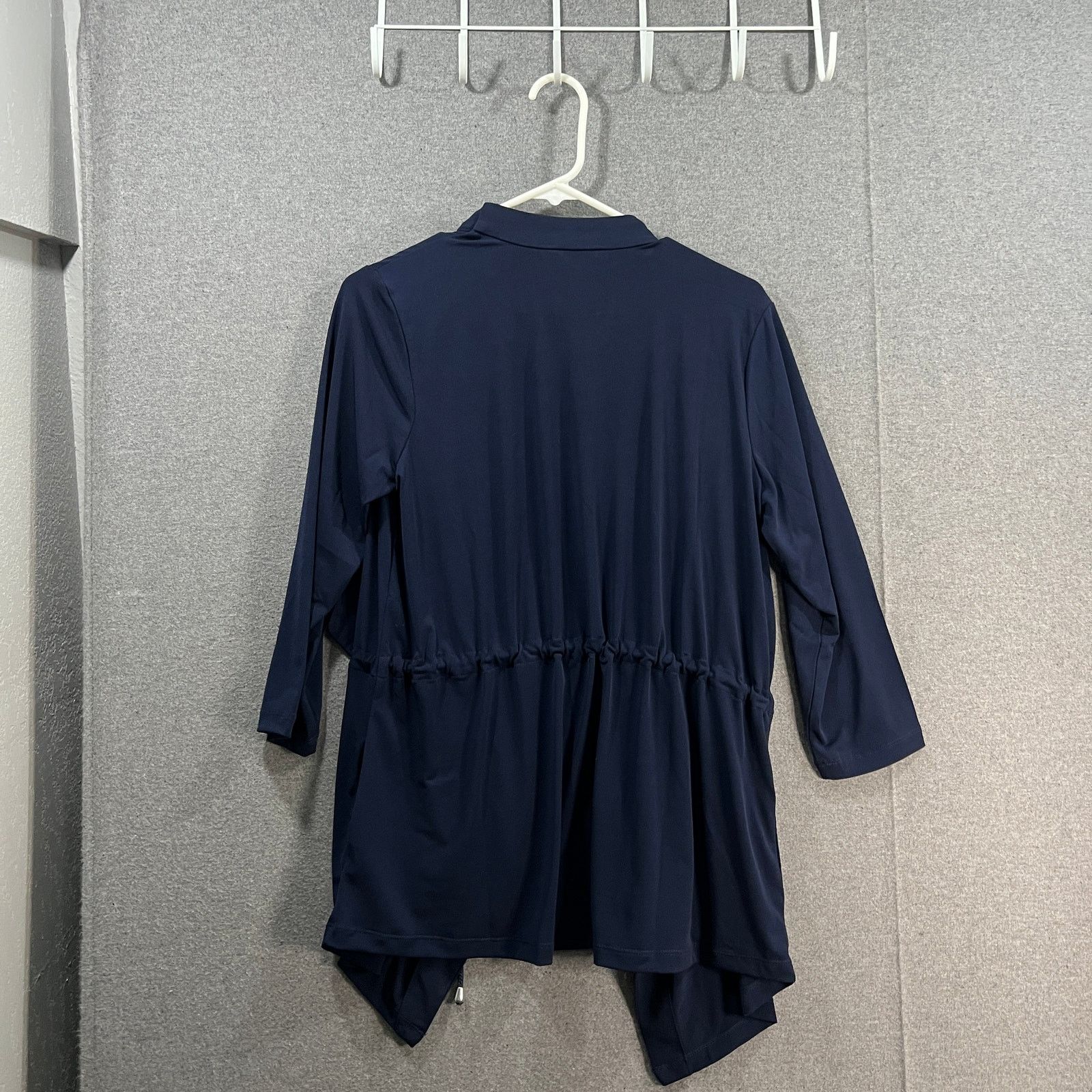 Other Every Day by Susan Graver Liquid Knit Anorak Style Cardigan Size S / US 4 / IT 40 - 2 Thumbnail
