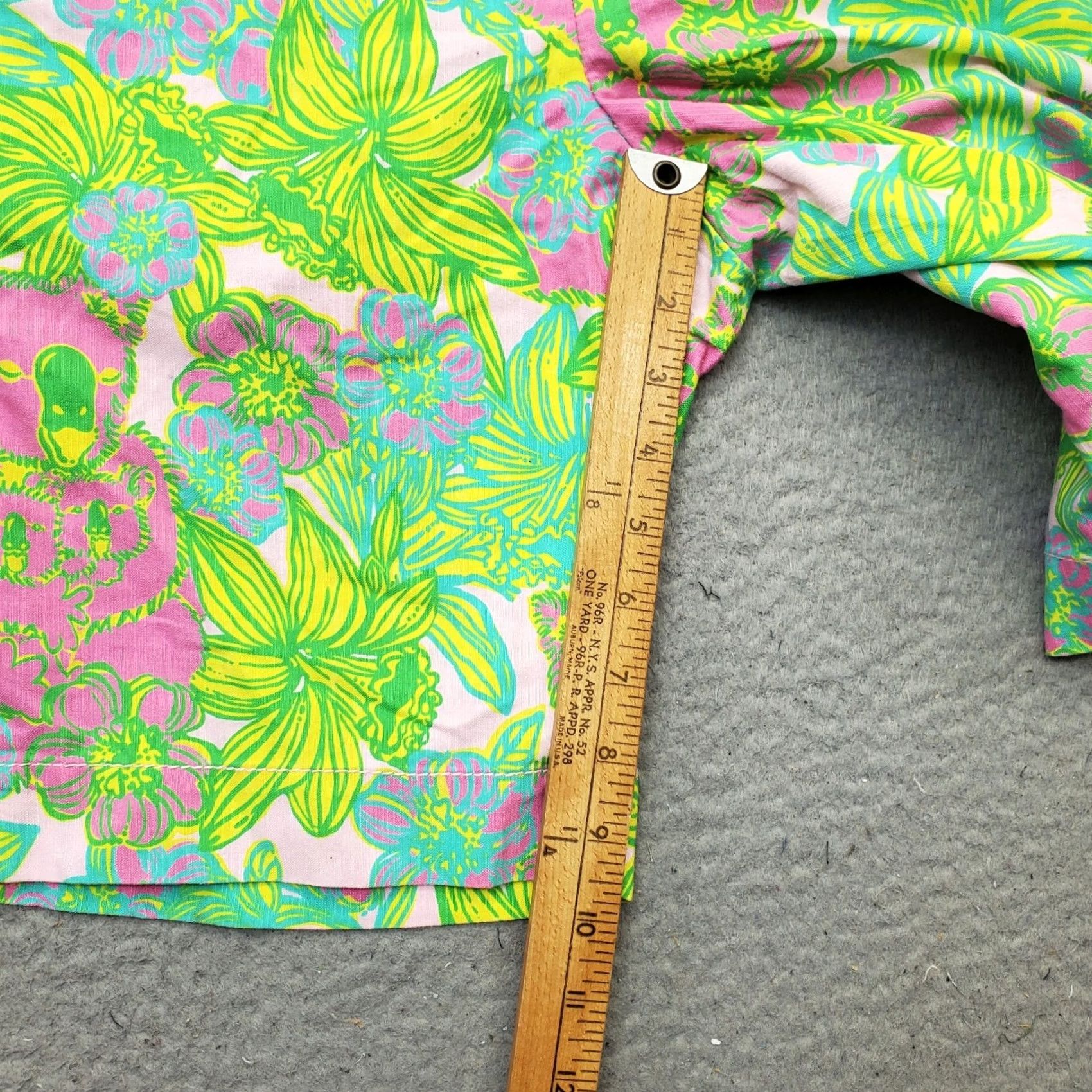 Lilly Pulitzer Lilly Pulitzer Shorts Womens 4 Multi Floral Resort Flat Front Slash Pockets Size 27" / US 4 / IT 40 - 4 Thumbnail