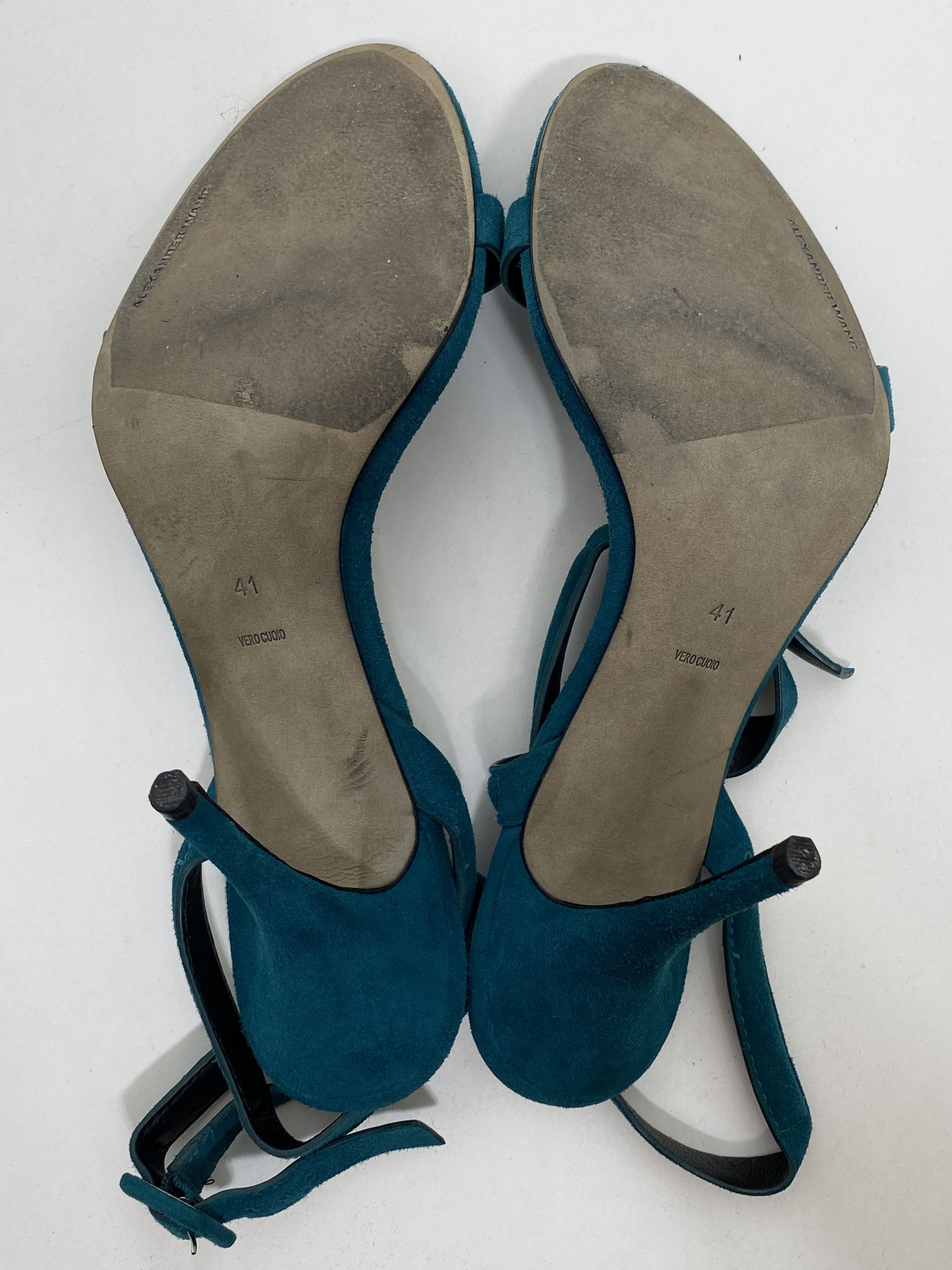 Alexander Wang Alexander Wang Turquoise Suede Heels Size US 10 / IT 40 - 6 Thumbnail