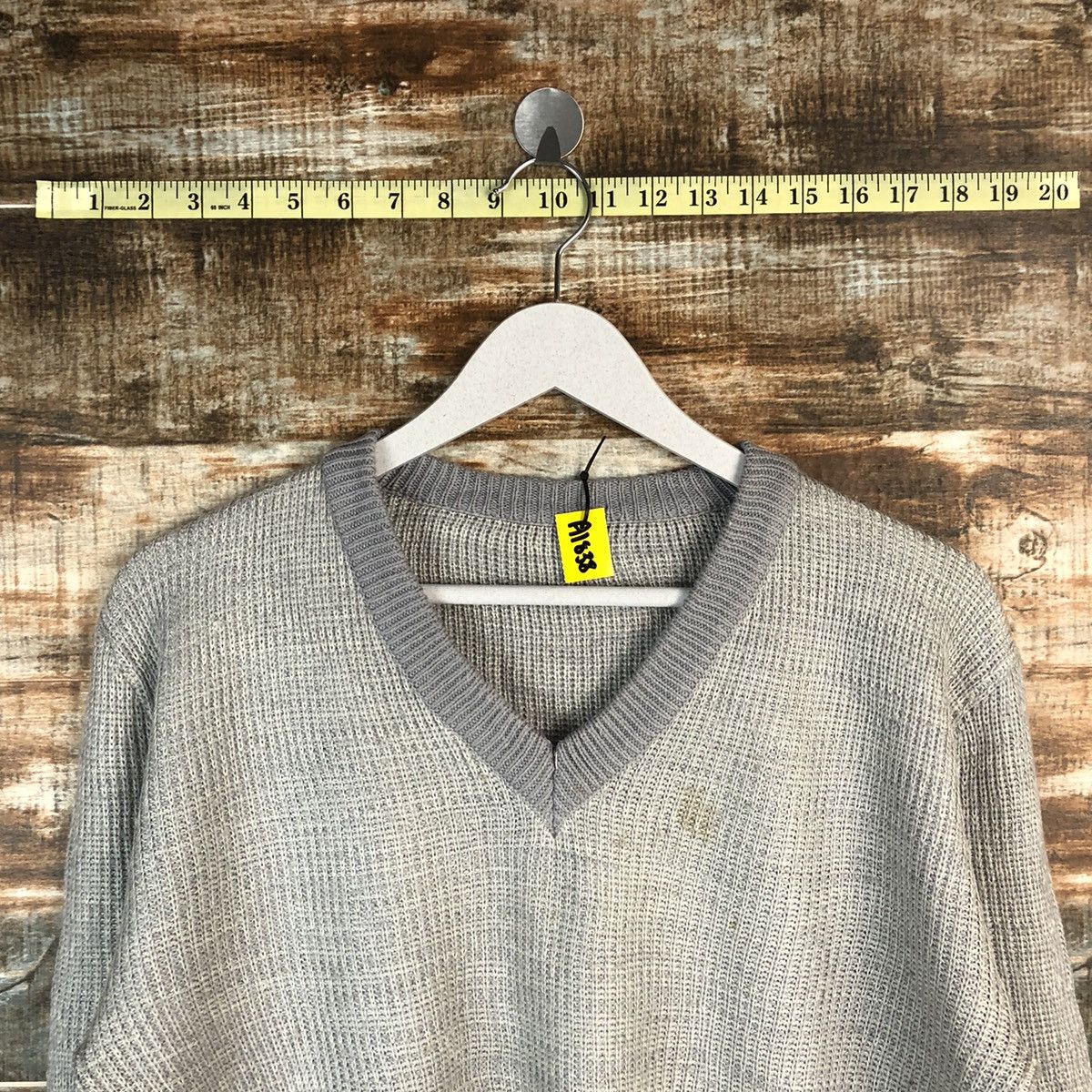 Vintage Japanese Brand Grey plain vintage Knitwear #A1838 Size M / US 6-8 / IT 42-44 - 4 Thumbnail