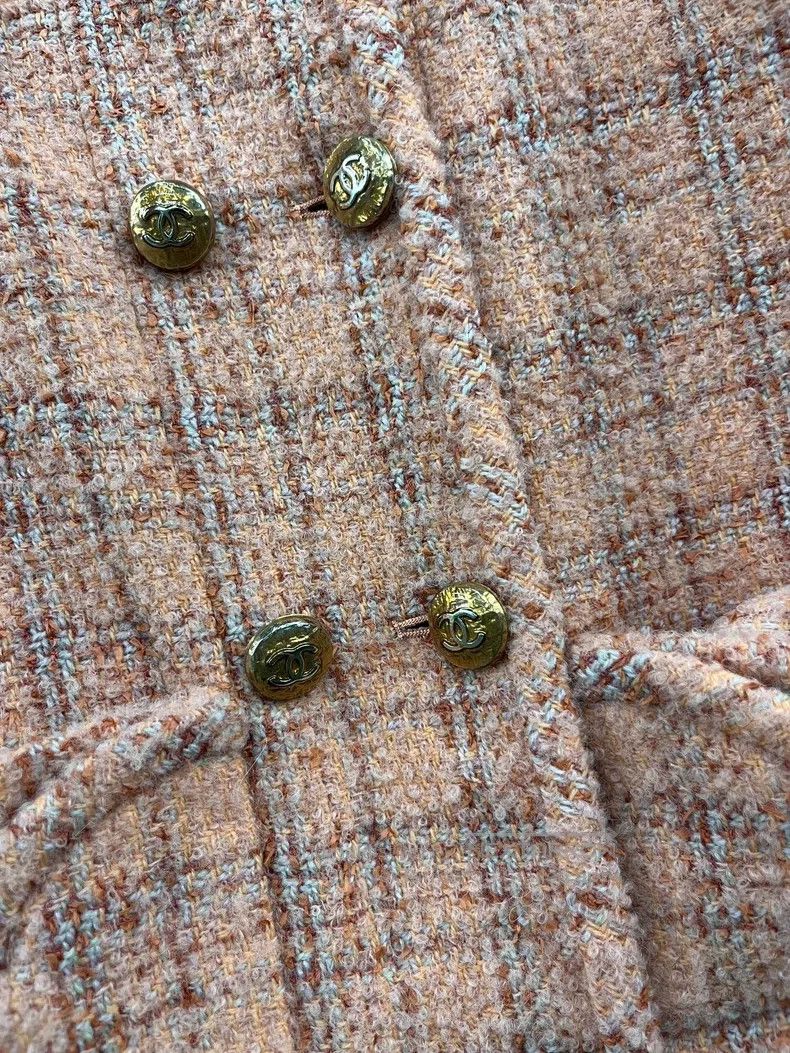 Chanel Chanel 24A Manchester orange soft double-breasted jacket Size XXS / US 00 / IT 34 - 2 Thumbnail