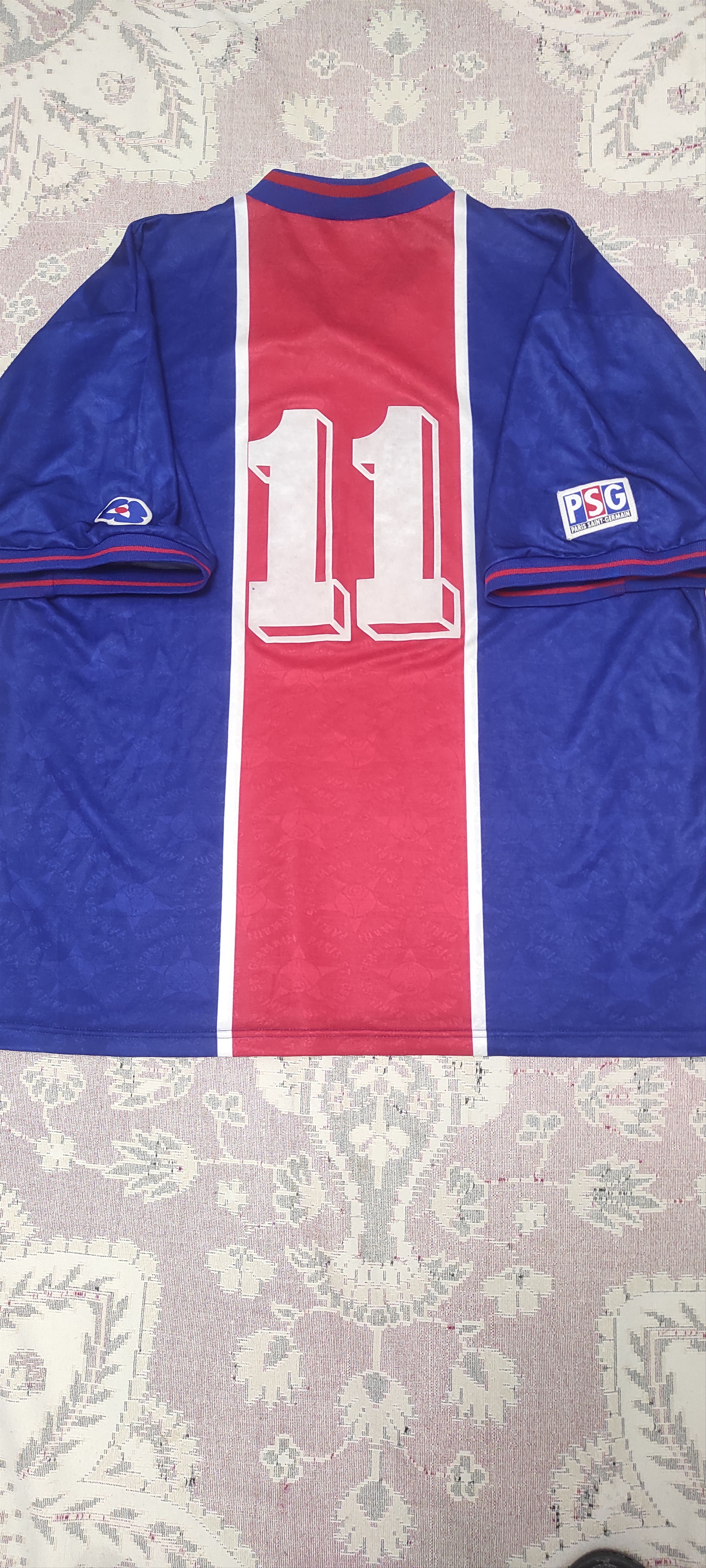 Nike PSG Paris Saint-Germain #11 Home football shirt 1995 - 1996 Size US XL / EU 56 / 4 - 3 Thumbnail