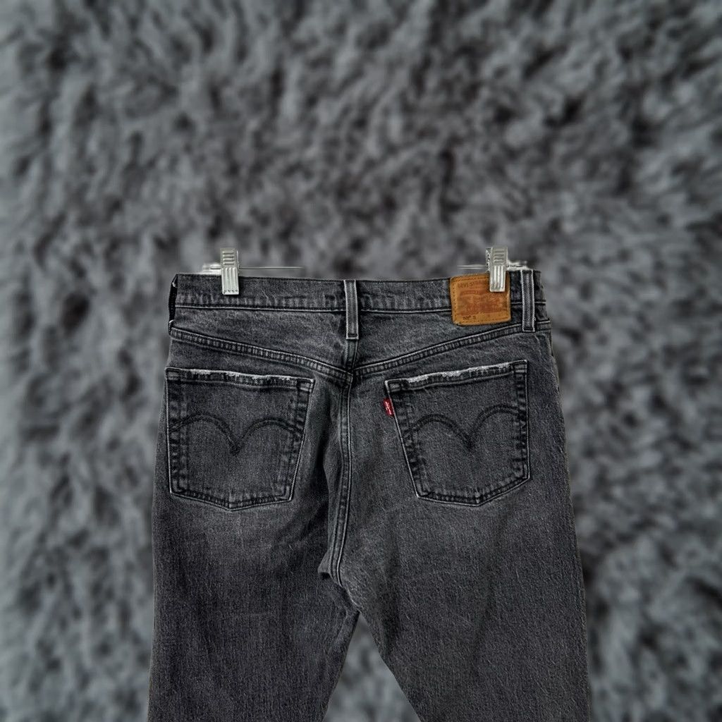 Levi's Levi's 501 S Jeans Womens 30x28 Denim Black Gray Button Fly Slim Skinny Distressed 5-Pocket Size 30" / US 8 / IT 44 - 1 Thumbnail