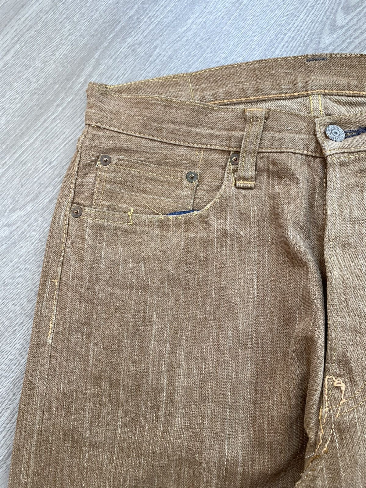 Sugar Cane Vintage Sugar Cane Okinawa Selvedge Distressed Jeans Size US 30 / EU 46 - 5 Thumbnail