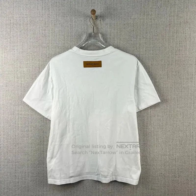 Louis Vuitton Louis Vuitton White Printed Cotton T-Shirt . Size US XL / EU 56 / 4 - 2 Thumbnail