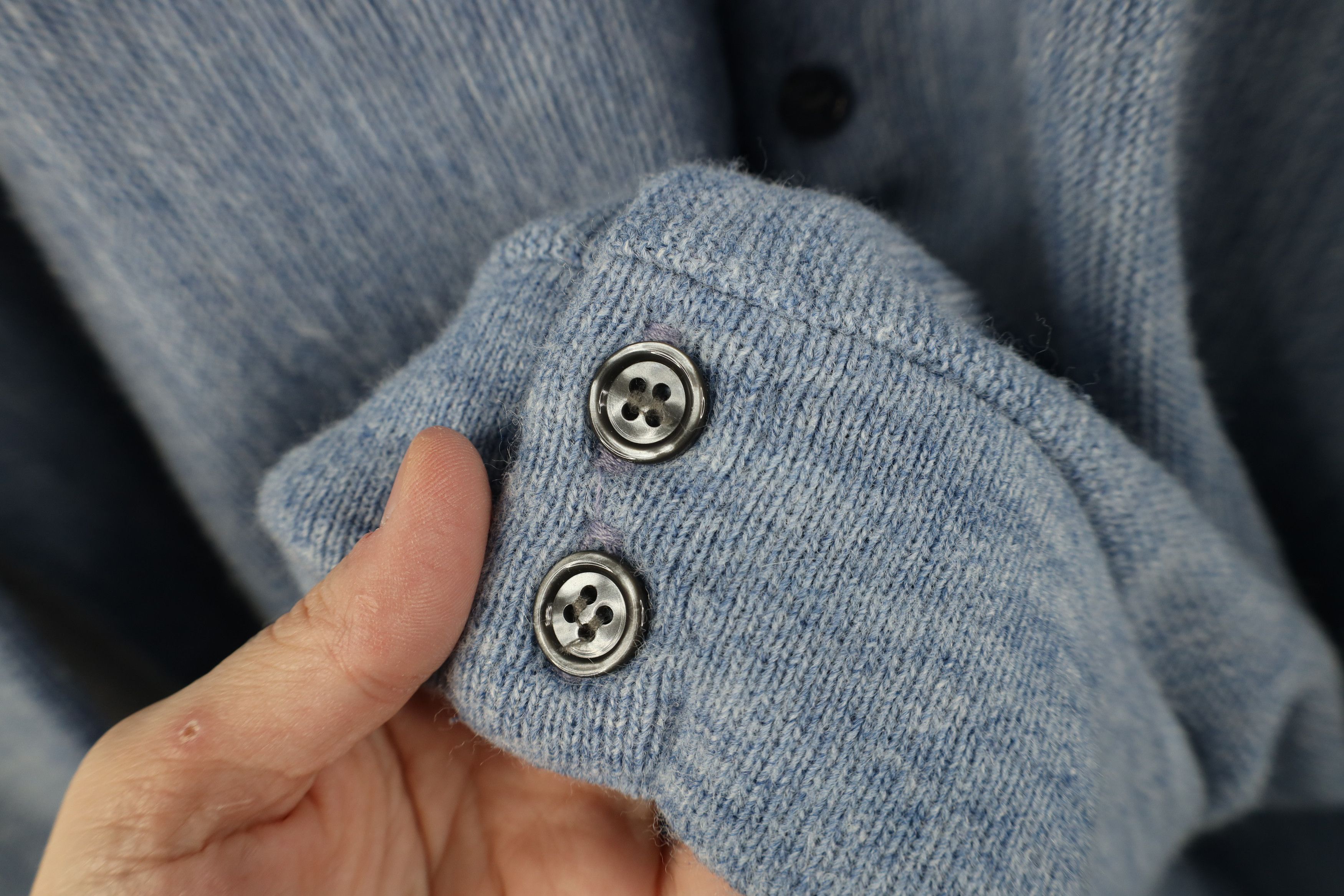 Vintage Vintage 90s Streetwear Kurt Cobain Cardigan Sweater Blue USA Size US XL / EU 56 / 4 - 4 Thumbnail
