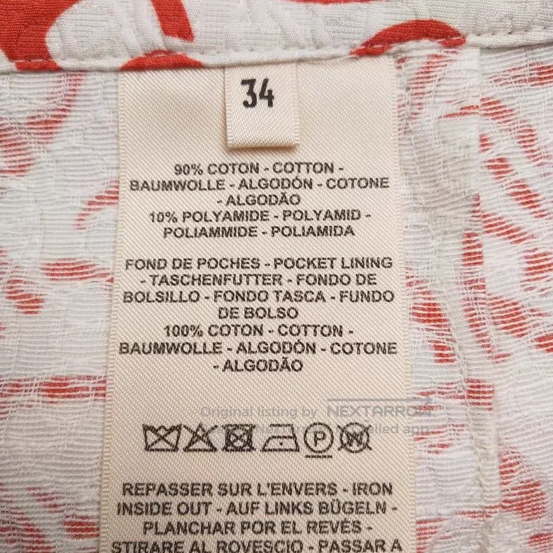 Hermes Hermes Cotton Printed Pig Nose Button Long Trousers Size 42" / US 20 - 6 Thumbnail