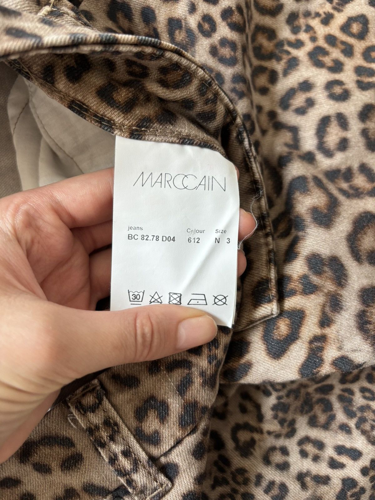 Designer Leopard print jeans M glamour Size 30" / US 8 / IT 44 - 10 Thumbnail
