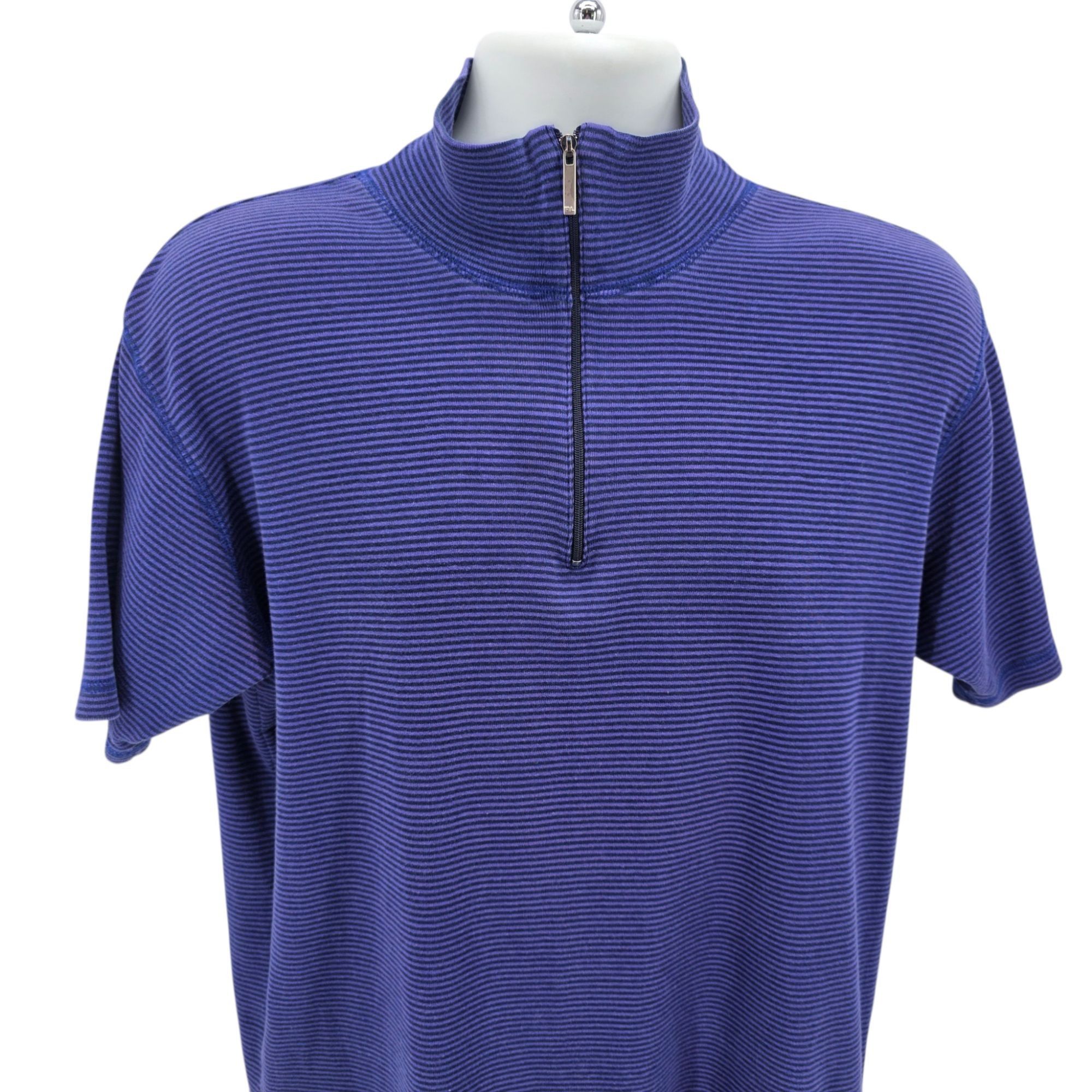 Polo Ralph Lauren Vintage Polo Sport Ralph Lauren Mens XL Shirt 1/4 Zip Stripe Size US XL / EU 56 / 4 - 2 Thumbnail