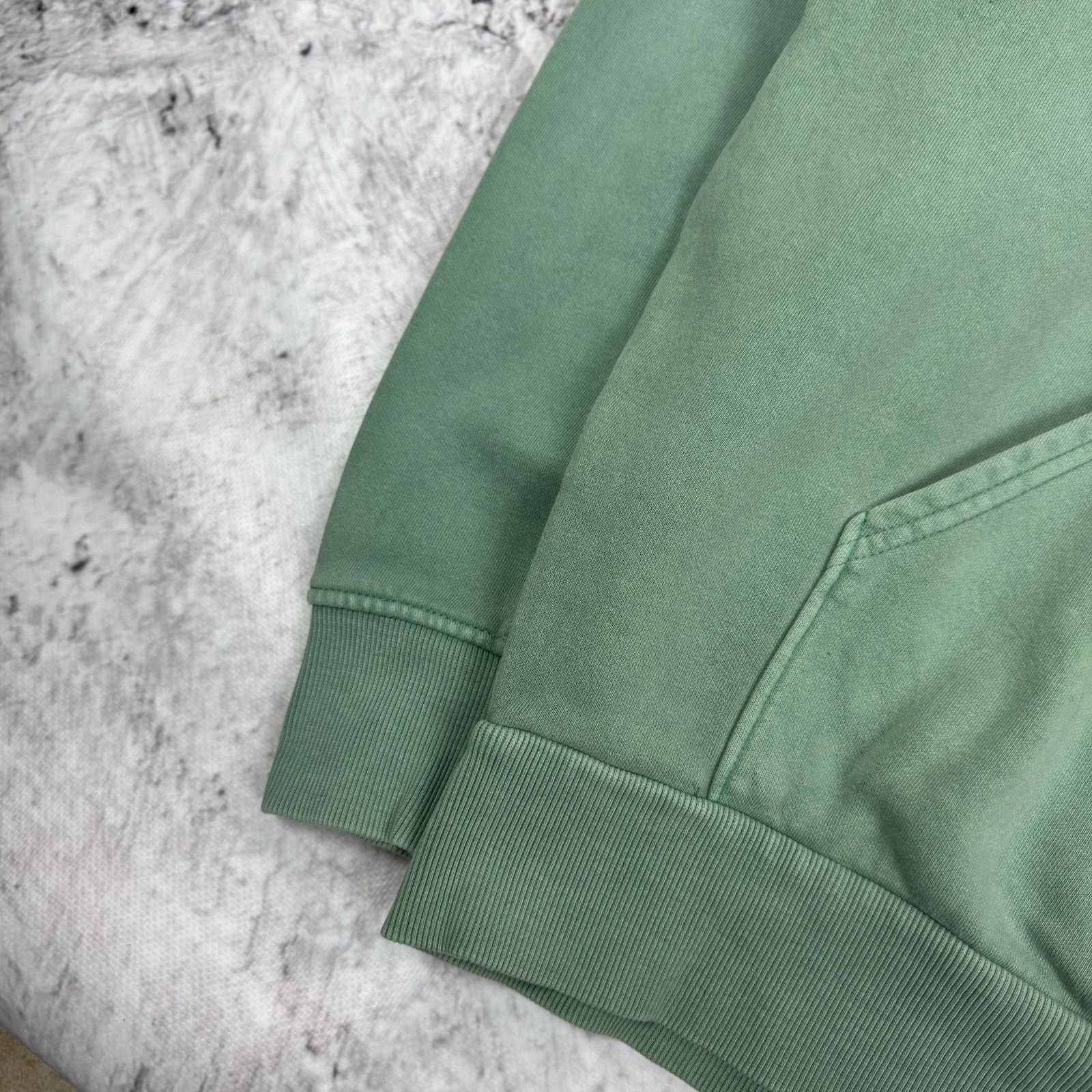 Weekday Weekday Alisa Women Moss Green Cotton Fleece Pullover Hoodie Size XS / US 0-2 / IT 36-38 - 6 Thumbnail