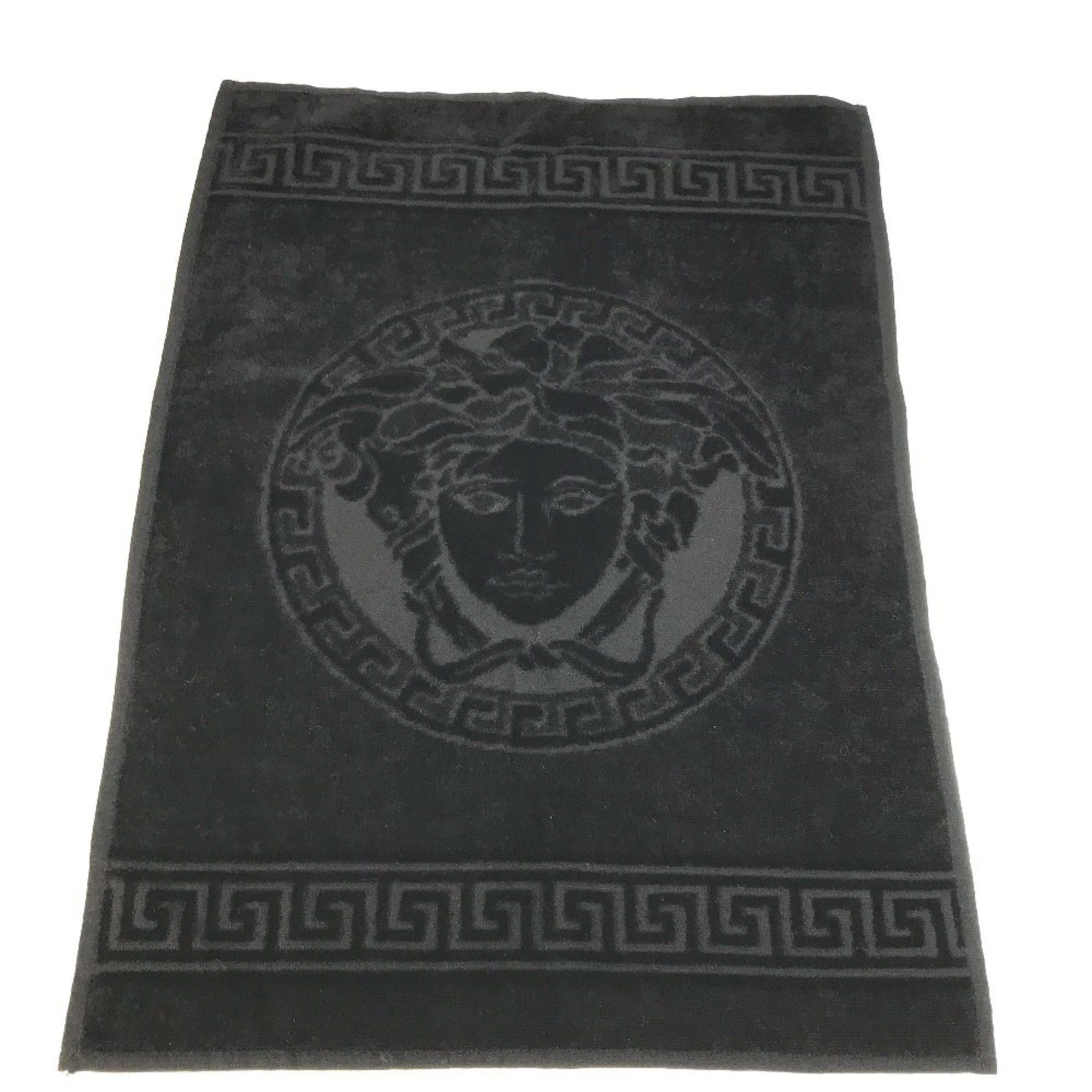 Versace VERSACE Medusa Face Towel Cotton Men's Black Size ONE SIZE - 1 Thumbnail