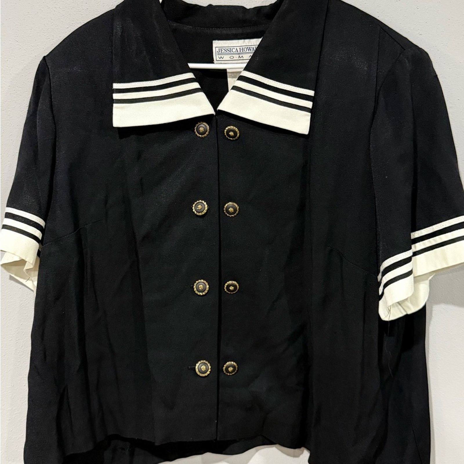 Other VINTAGE Jessica Howard Sailor Chic 2-Piece Pant Set Size 22 Size 3XL / US 20-22 - 1 Thumbnail