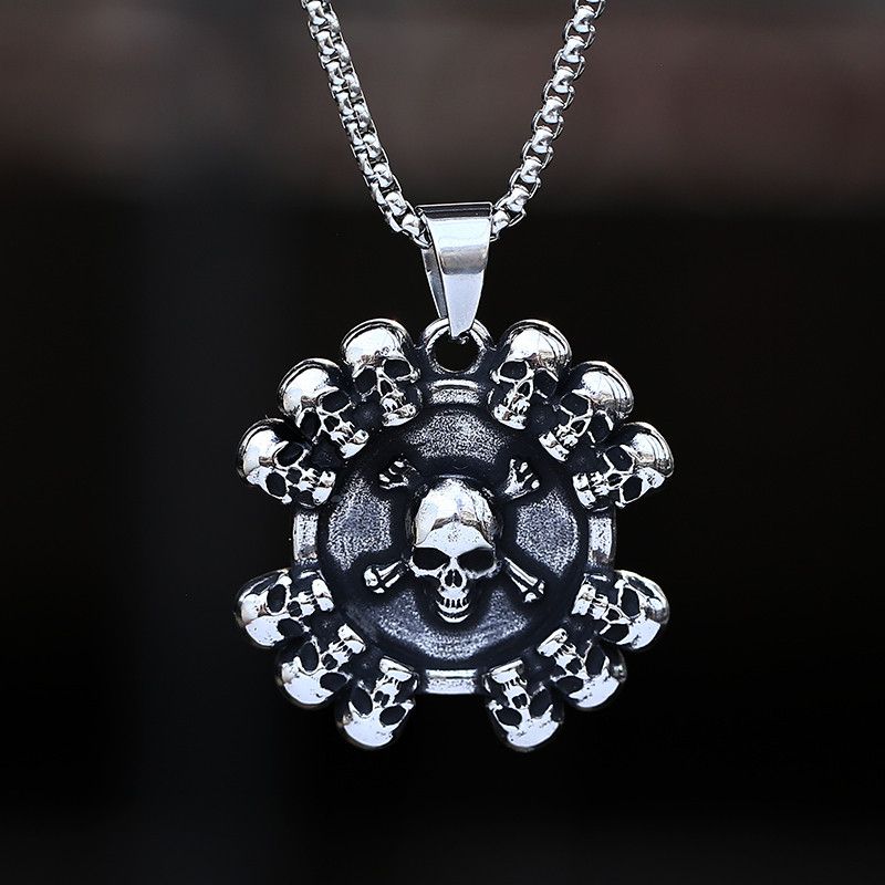 Jewelry Long Choker Skull Necklaces Size ONE SIZE - 1 Preview