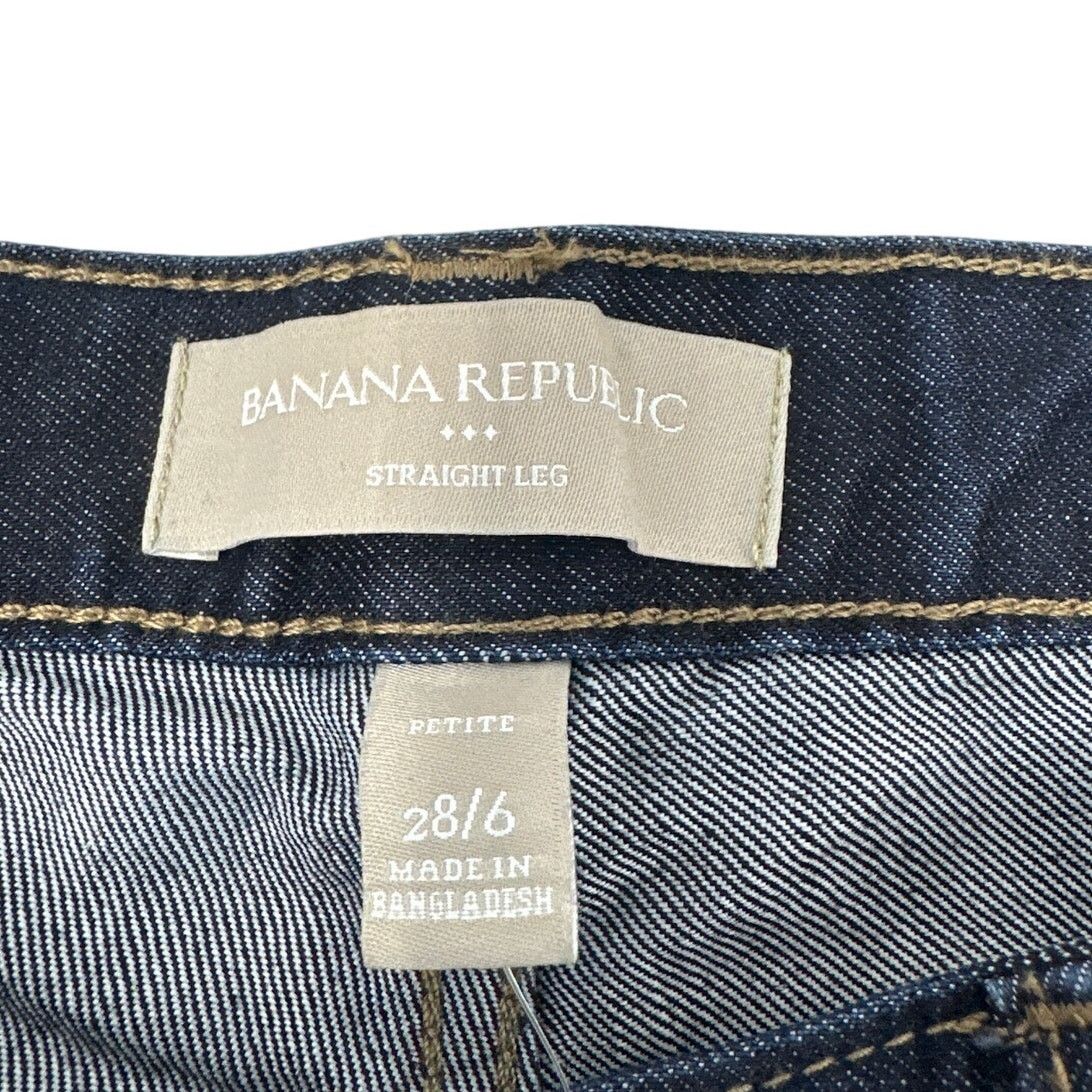 Banana Republic Banana Republic Straight Leg Dark Wash Jeans 28/6 NWT Size 28" / US 6 / IT 42 - 7 Thumbnail