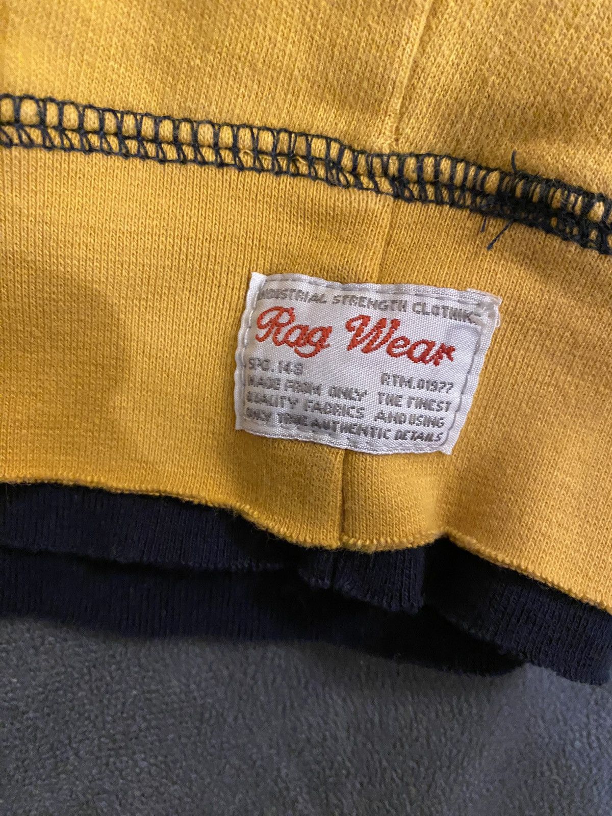 Other Rag Wear Yellow And Blue reversed stitching medium hoodie Size US M / EU 48-50 / 2 - 3 Thumbnail