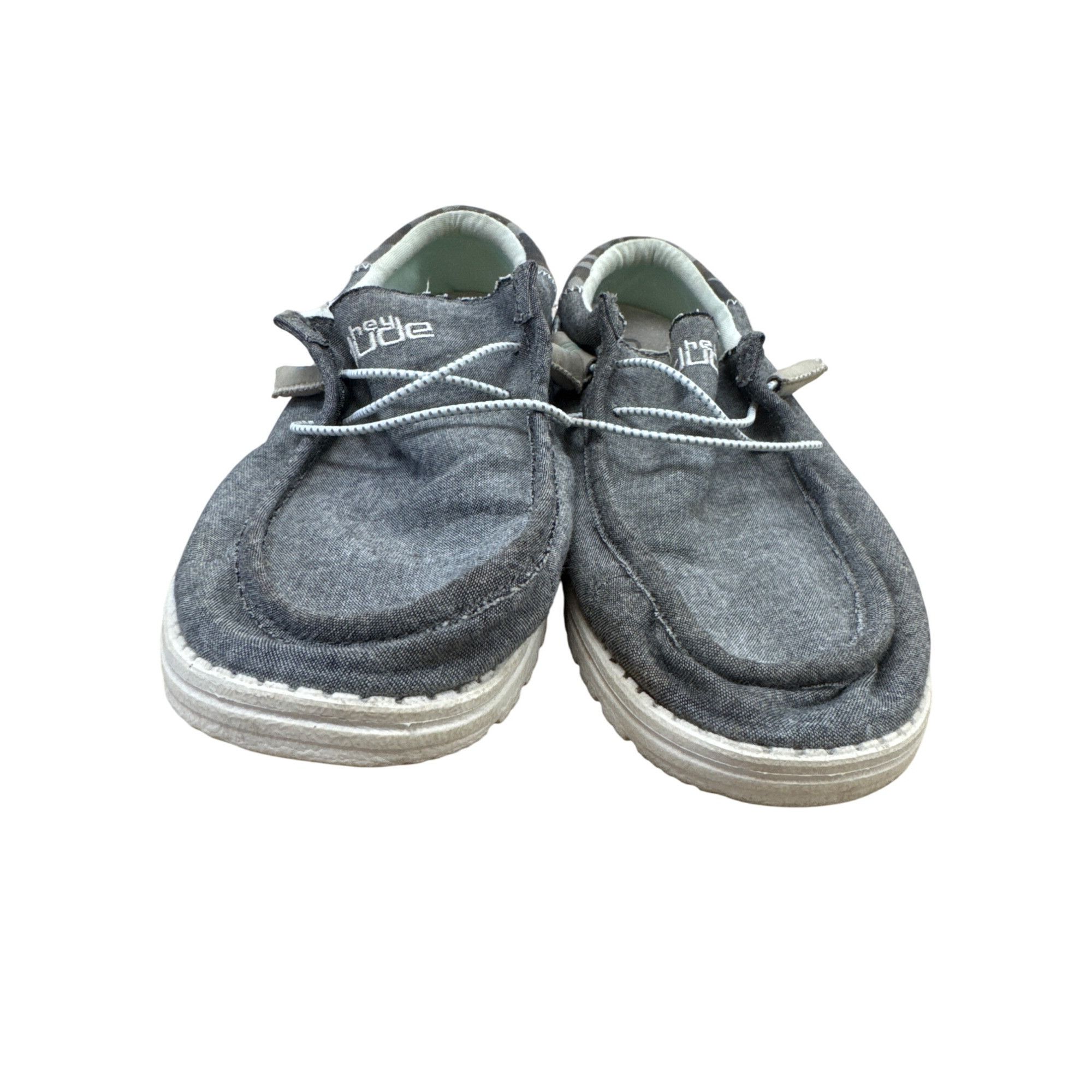 Designer Hey Dude Mens Gray Walking Comfy Slip-On Shoes Size 12 SKU 7 Size US 12 / EU 45 - 5 Thumbnail