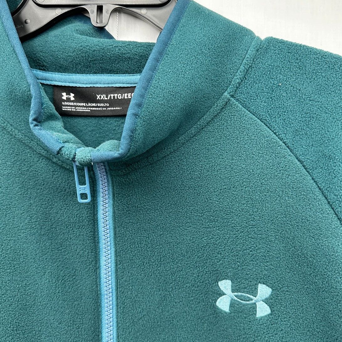 Under Armour Under Armour Men XXL Turquoise Blue Full Zip Polartec Jacket Size US XXL / EU 58 / 5 - 3 Thumbnail