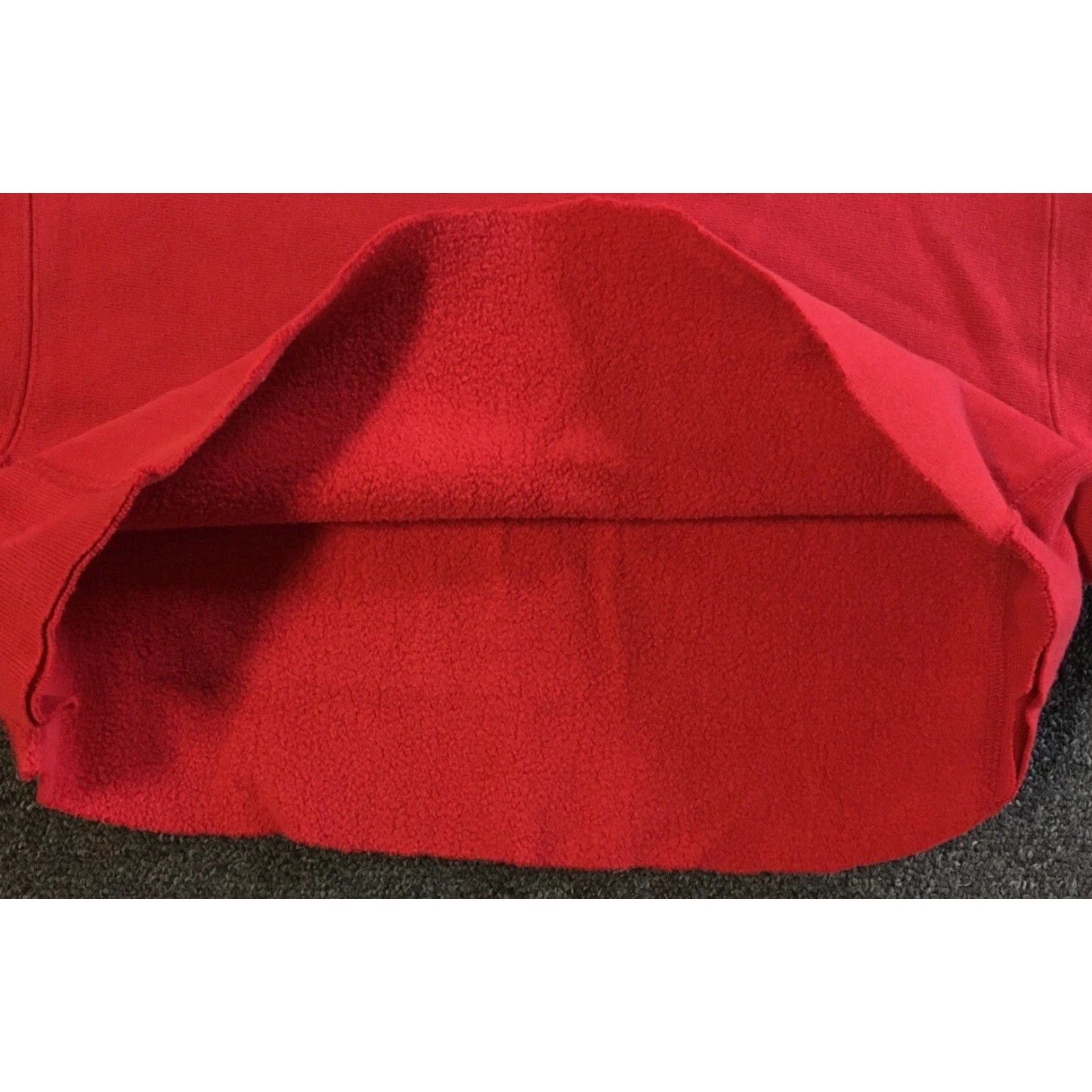 Champion Vtg 90s Champion Reverse Weave Cut Off Crop Sweatshirt M USA Track Grunge Hoodie Women Red Size M Size M / US 6-8 / IT 42-44 - 3 Thumbnail