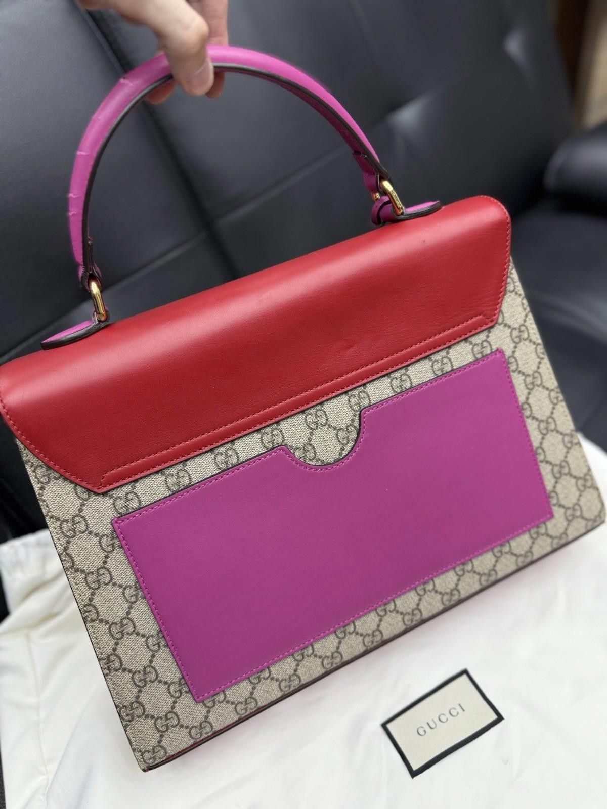Gucci Gucci GG Supreme Handbag Shoulder Bag Padlock Purse $2300 Size ONE SIZE - 5 Thumbnail