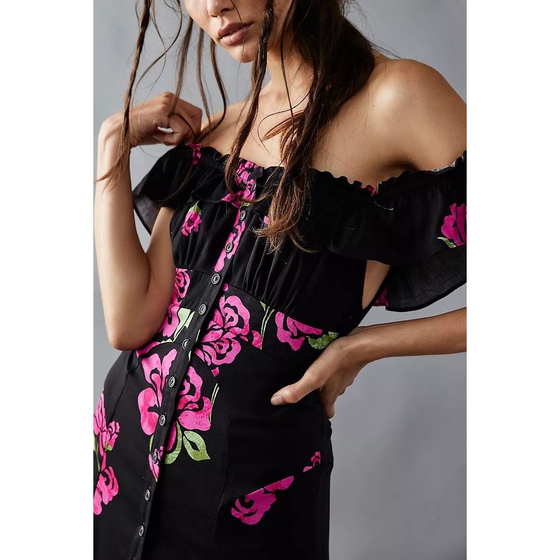 Free People New Free People She's A Dream Midi Dress OTS $168 X-SMALL Size XS / US 0-2 / IT 36-38 - 2 Thumbnail