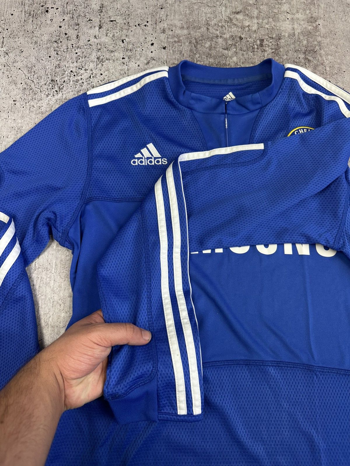 Adidas 2009/10 Adidas Chelsea Vintage Long Sleeve Soccer Jersey Size US S / EU 44-46 / 1 - 8 Thumbnail