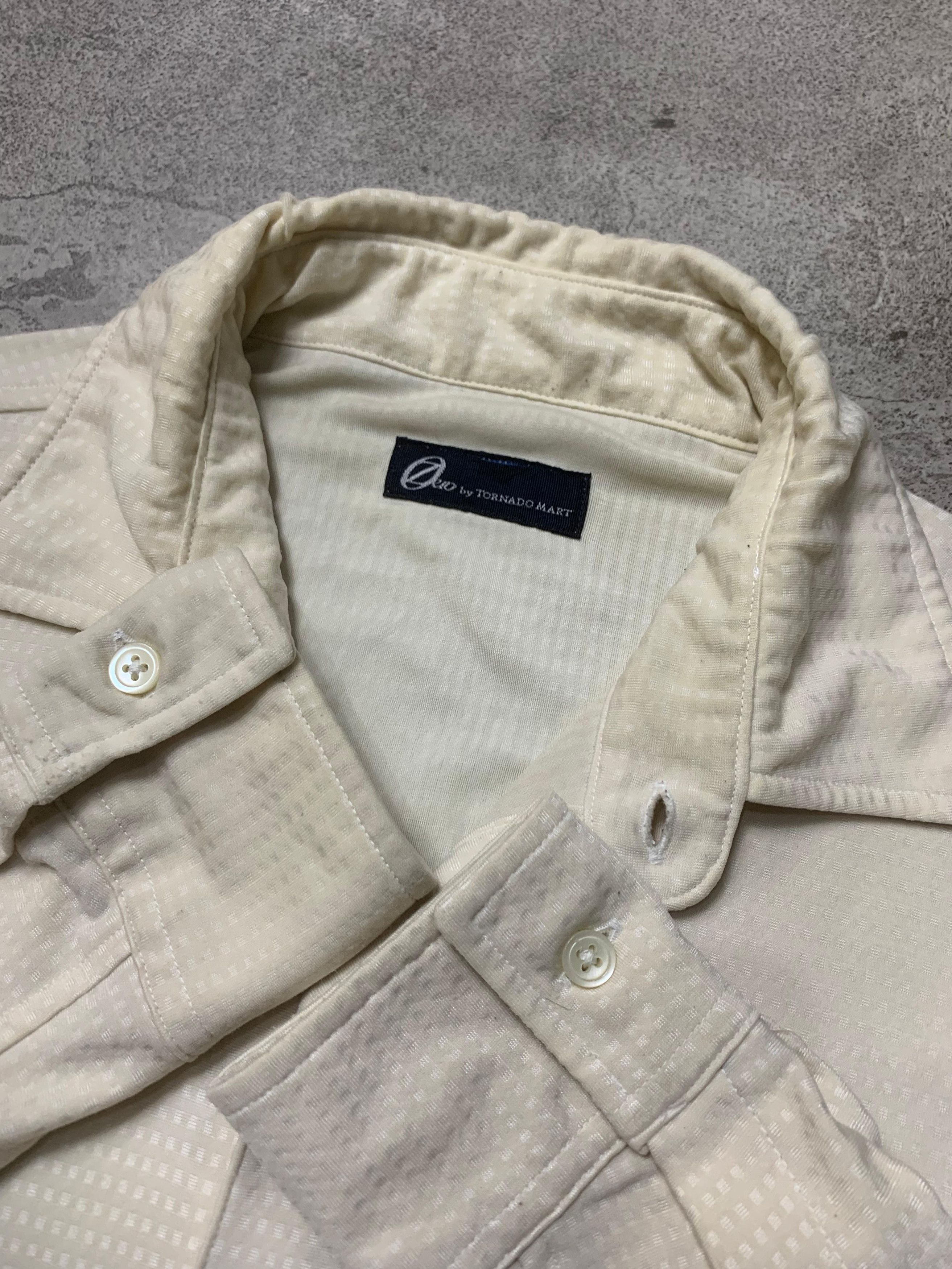 Tornado Mart 2000s Zero by Tornado Mart - White Button Up Shirt Size US M / EU 48-50 / 2 - 3 Thumbnail