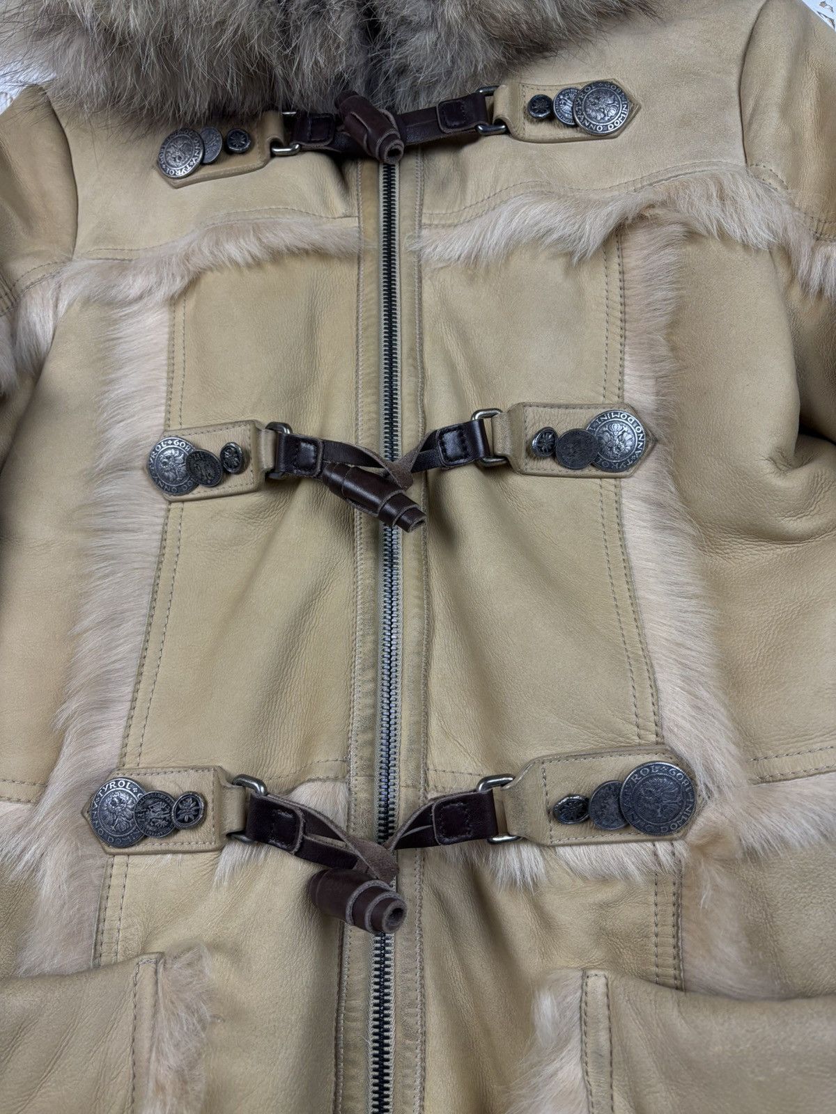 Prada Prada AW06 Shearling Sheep Fox Fur Leather Dufflecoat 44 Size M / US 6-8 / IT 42-44 - 3 Thumbnail