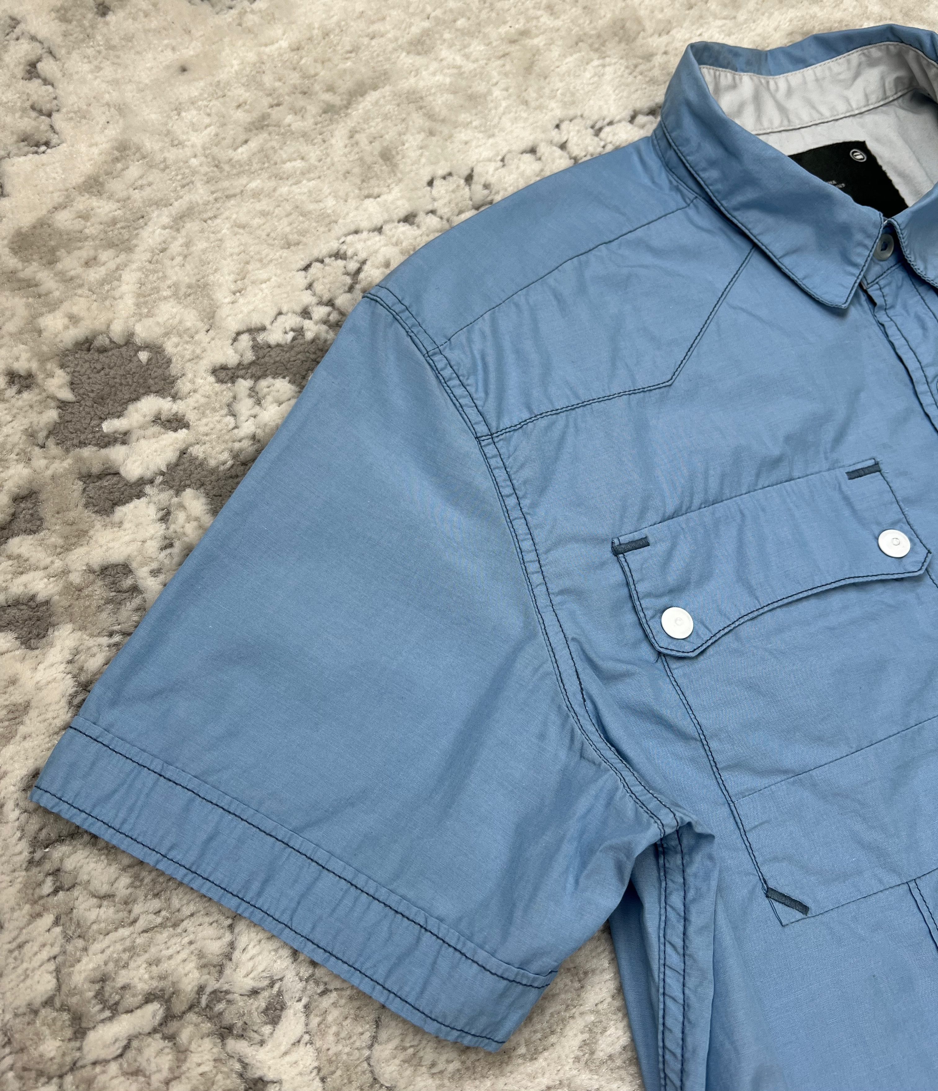 G-Star G-Star RAW Strike Shirt S/S Blue Workwear Style Size US M / EU 48-50 / 2 - 3 Thumbnail