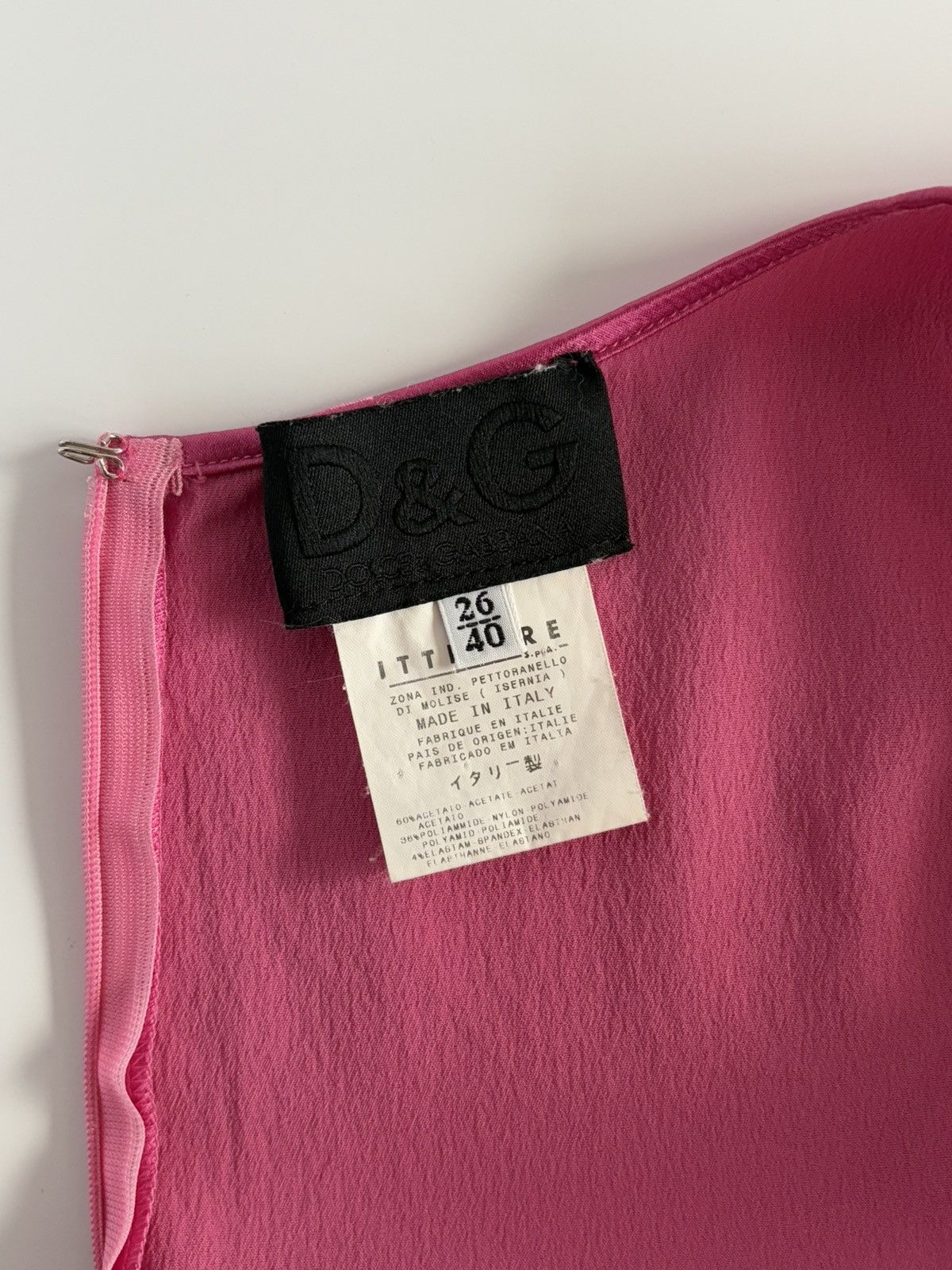 Dolce & Gabbana 90s Dolce & Gabbana Fuchsia Midi Dress Square Neck Bodycon S Size S / US 4 / IT 40 - 11 Thumbnail