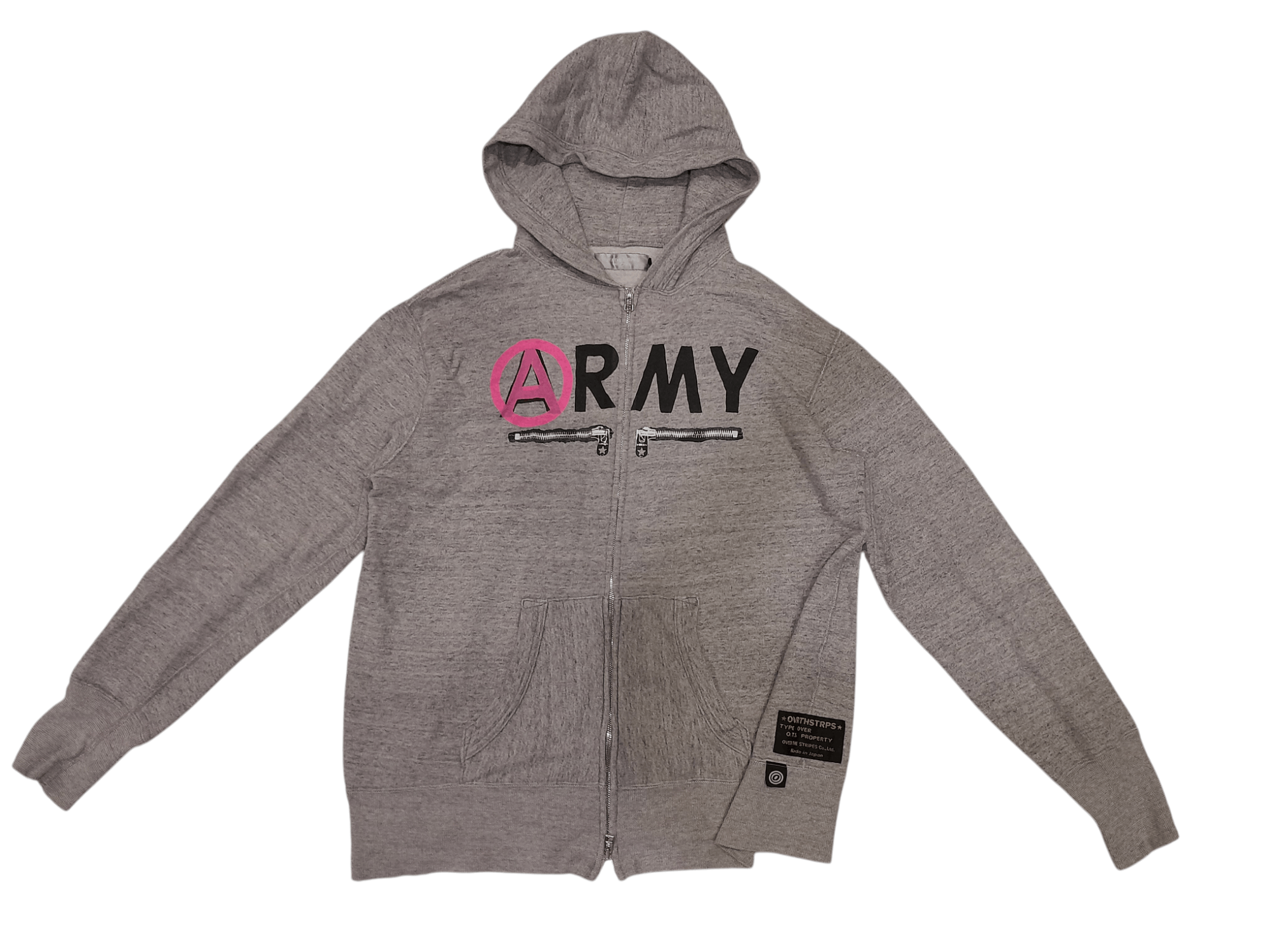OVER THE STRiPES Over The Stripes Japan Anarchy Tamotsu Omine Hoodie (F610) Size US XL / EU 56 / 4 - 1 Thumbnail