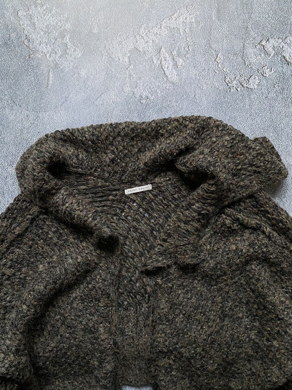 14th Addiction × If Six Was Nine × Le Grande Bleu (L.G.B.) Sarah Pacini Asymmetrical Cardigan Type CCP Yohji Yamamoto Size ONE SIZE - 6 Thumbnail