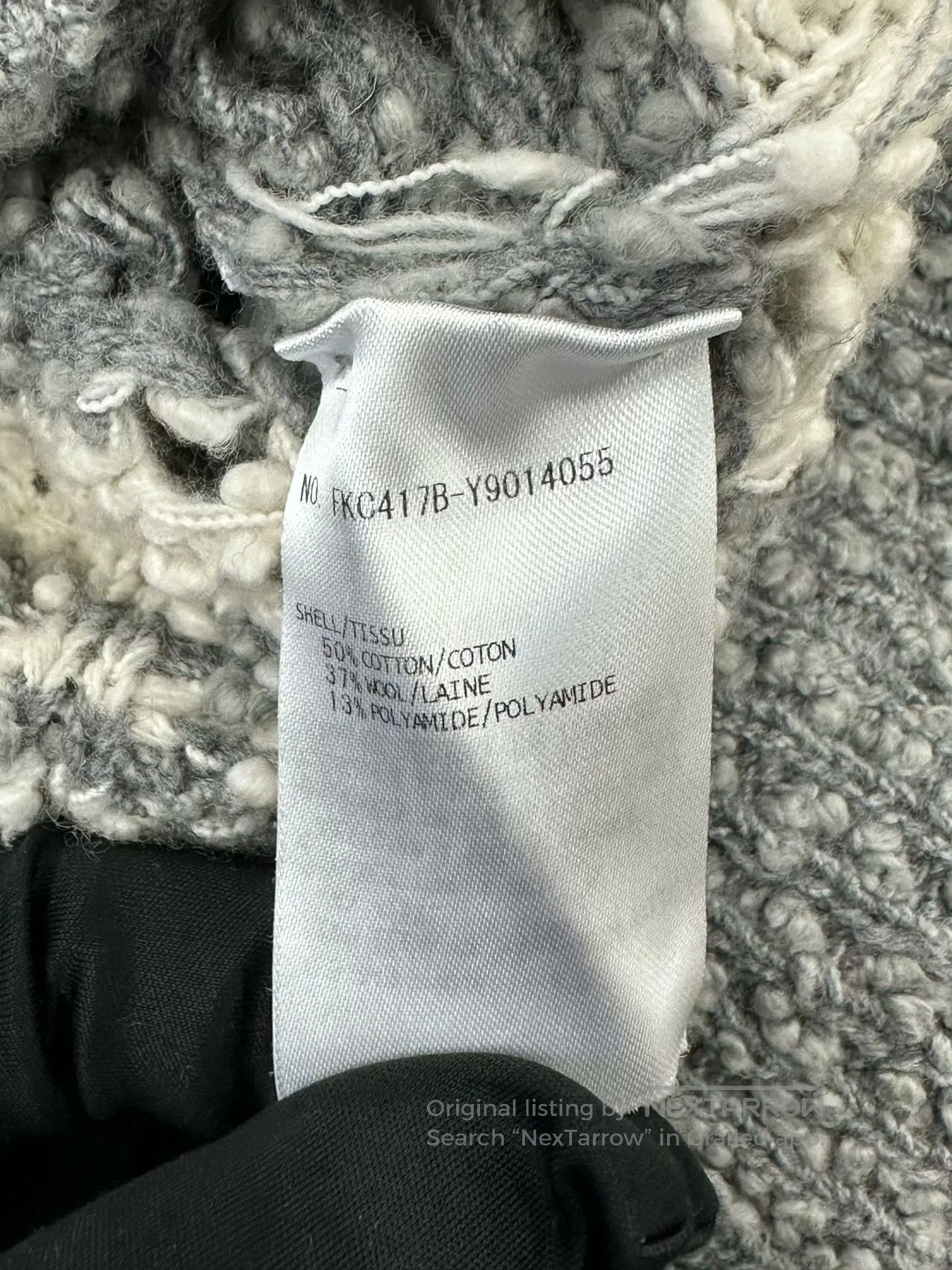 Thom Browne Thom Browne Gray and White Color Blocked Striped Knit Card Size S / US 4 / IT 40 - 4 Thumbnail
