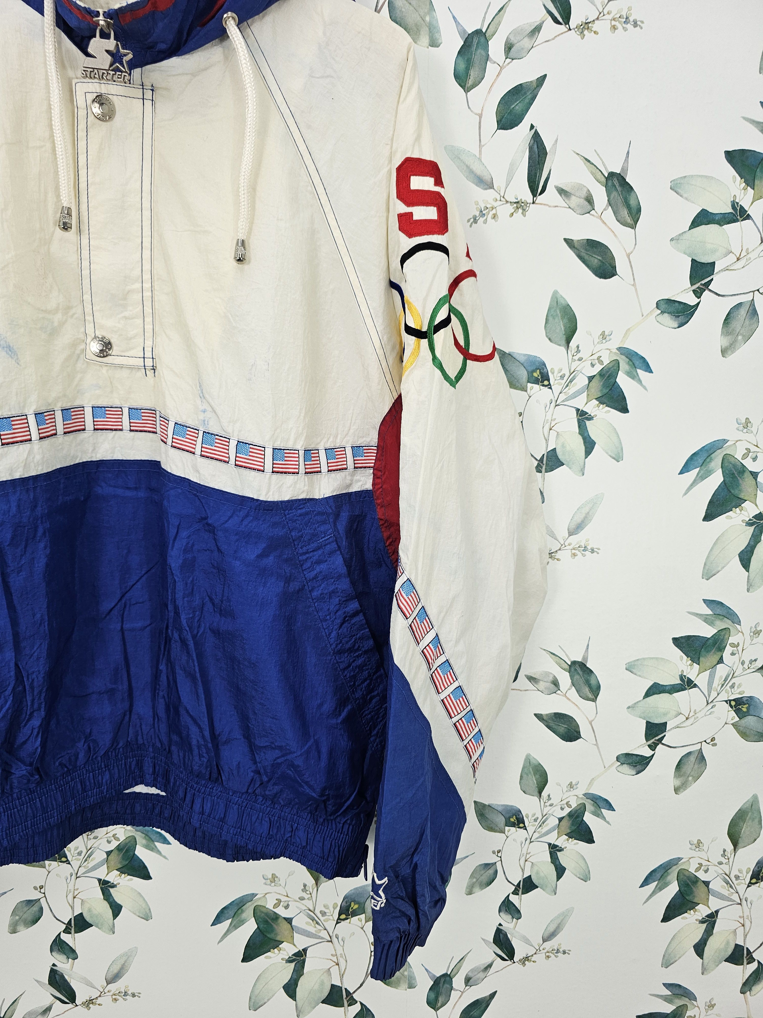 USA Olympics Vintage OLYMPIC Team USA Starter Pullover Jacket J0104 Size US M / EU 48-50 / 2 - 3 Thumbnail