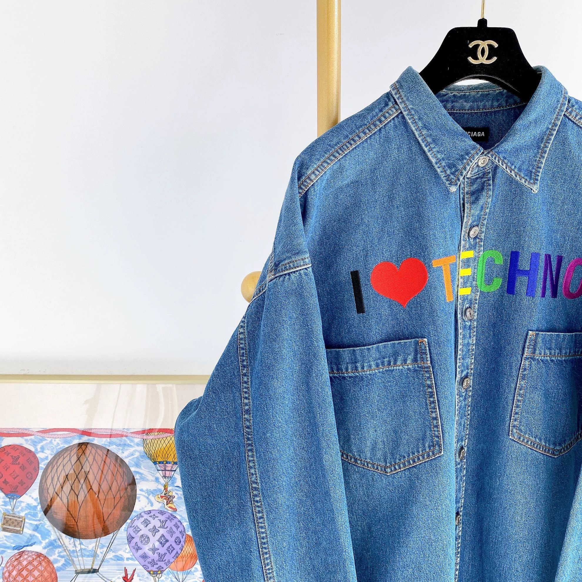 Balenciaga Balenciaga Blue Denim Jacket 39 New With Tags 1953 Size US XXS / EU 40 - 3 Thumbnail