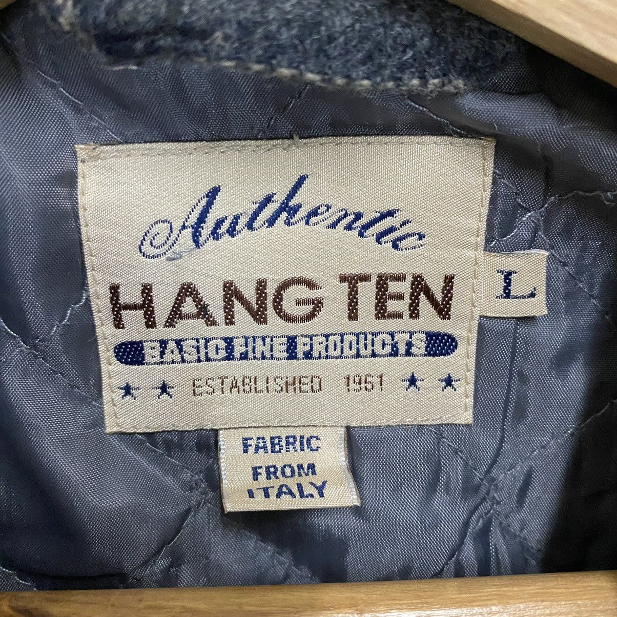 Japanese Brand Vintage 90s Hang Ten Fabric From Italy Zipper Jacket Size XL Size US XL / EU 56 / 4 - 12 Thumbnail