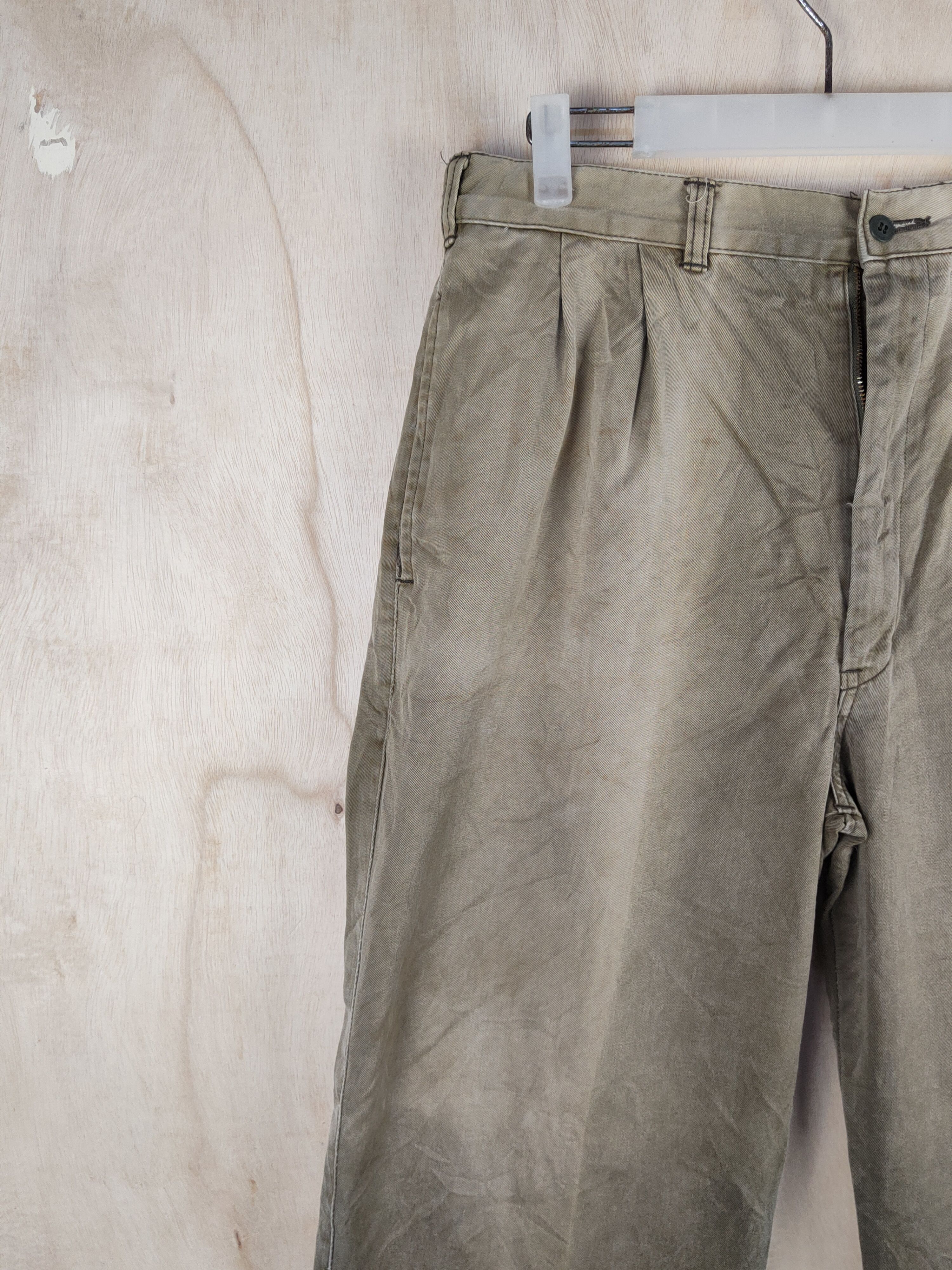 Edwin Edwin Olive Faded vintage japan Casual Pants #S2415 Size US 32 / EU 48 - 3 Thumbnail