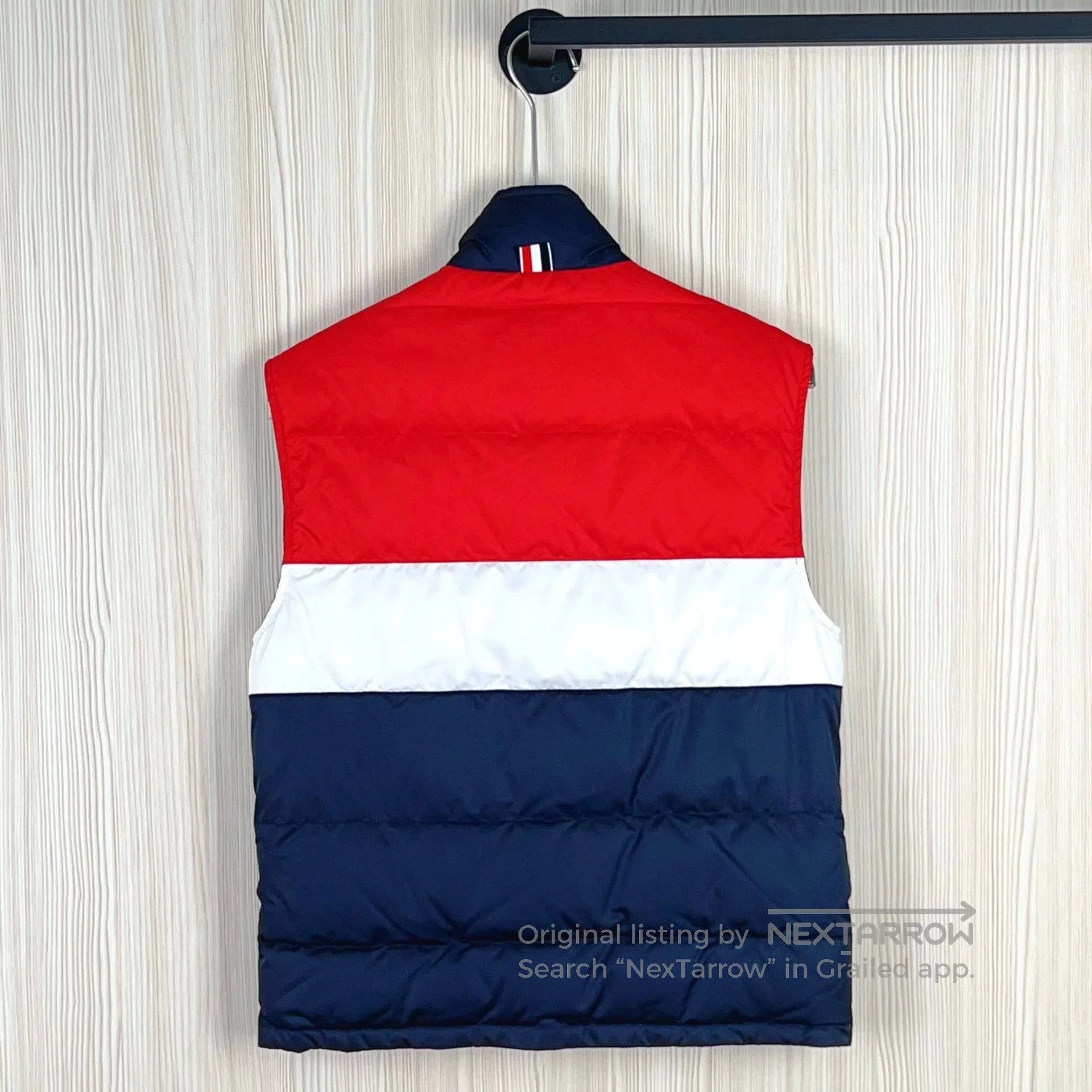 Moncler Genius thom browne sleeveless color-blocked vest. Size US XS / EU 42 / 0 - 2 Thumbnail