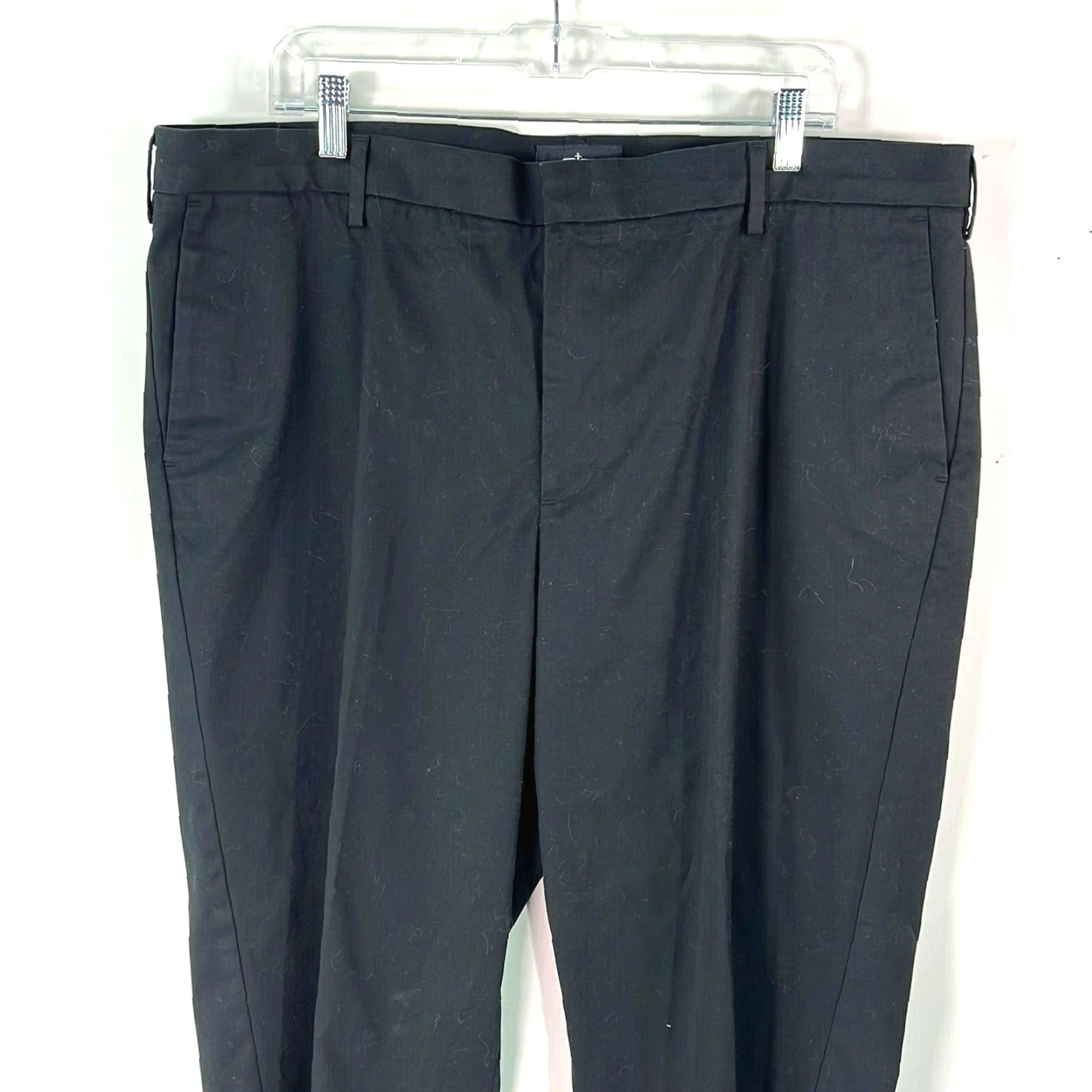 Dockers Dockers Mens Black Classic Fit Chino Pants 40X30 Flat Front Mid Rise Casual Slacks Regular Size US 40 / EU 56 - 3 Thumbnail