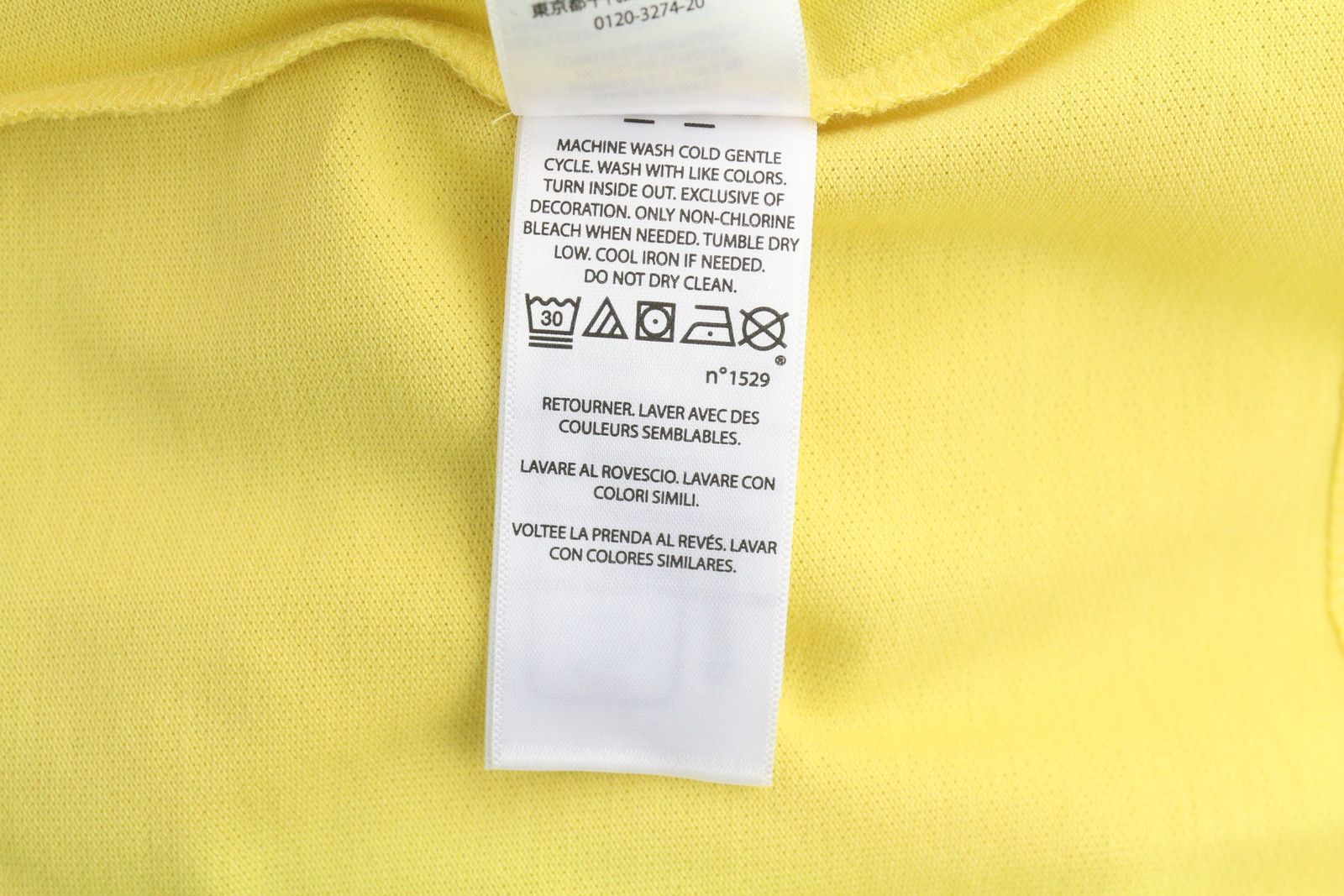 Lauren Ralph Lauren M Yellow Polo Neck Cotton Logo T-Shirt 84718 Size M / US 6-8 / IT 42-44 - 9 Thumbnail