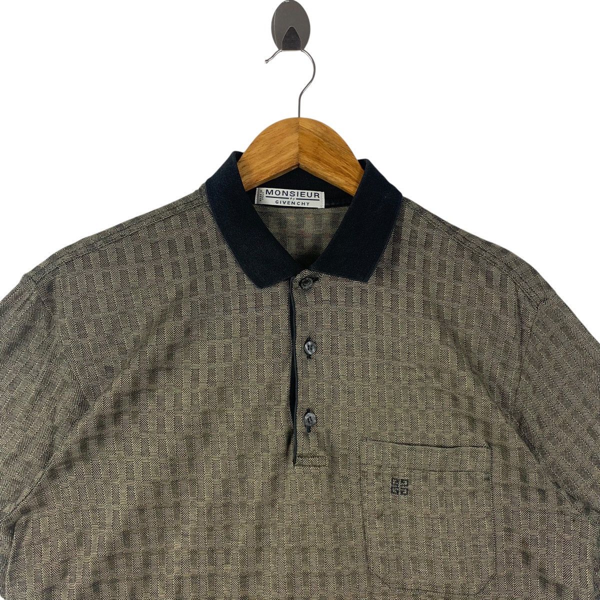 Givenchy × Vintage Vintage GIVENCHY monsieur pocket polo tee Size US M / EU 48-50 / 2 - 2 Thumbnail