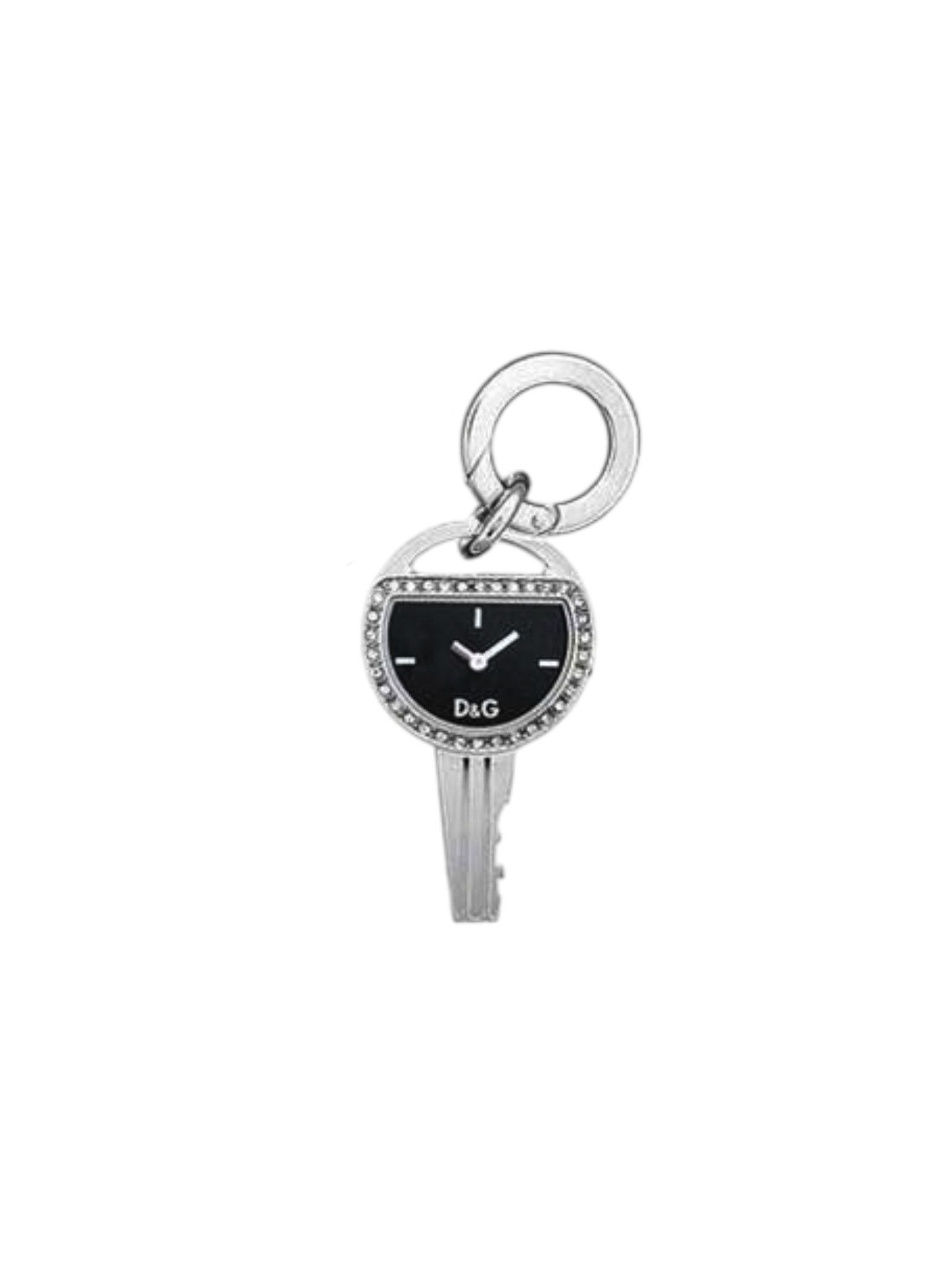 Dolce & Gabbana D&G Key Pendant Watch Necklace with Crystal Bezel, 2000s Size ONE SIZE - 4 Thumbnail