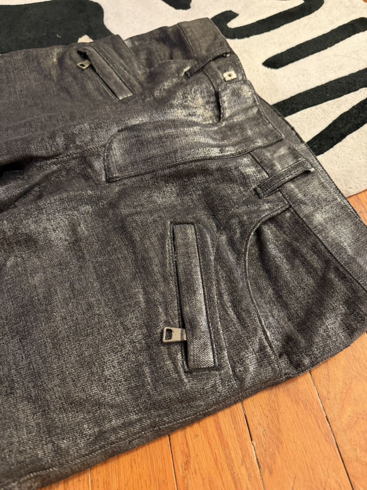 Balmain Balmain AW2014 Matllica Waxed Jeans Rare Size US 33 - 5 Thumbnail