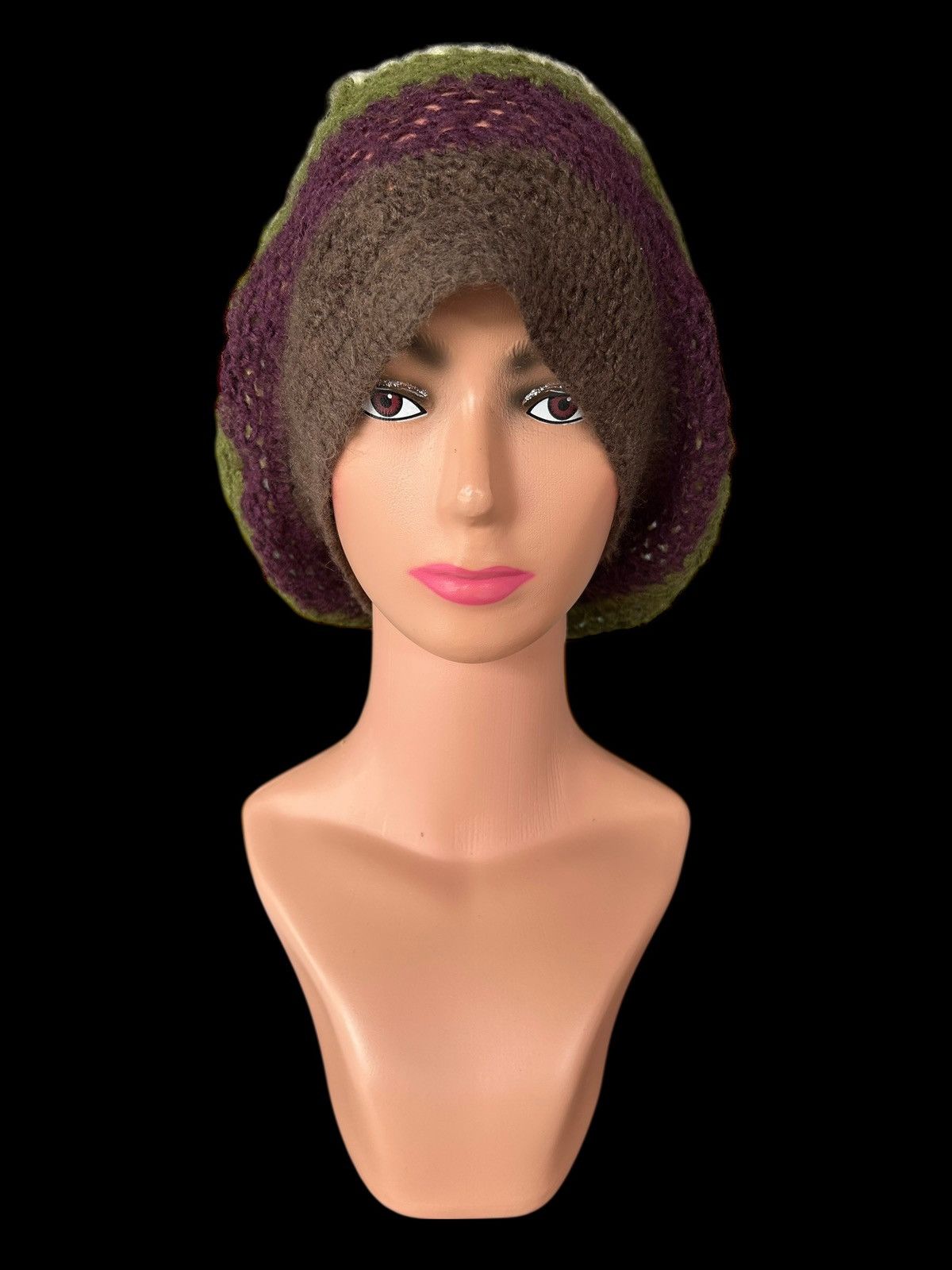 Kapital JAMES COVIELLO New York Crochet Knitted Big Beanie Hats Size ONE SIZE - 4 Thumbnail