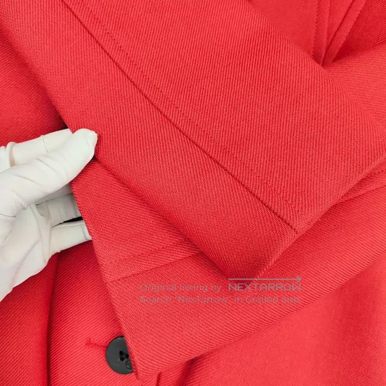 Louis Vuitton Louis Vuitton Long coat with red single-breasted pockets c Size XXS / US 00 / IT 34 - 5 Thumbnail
