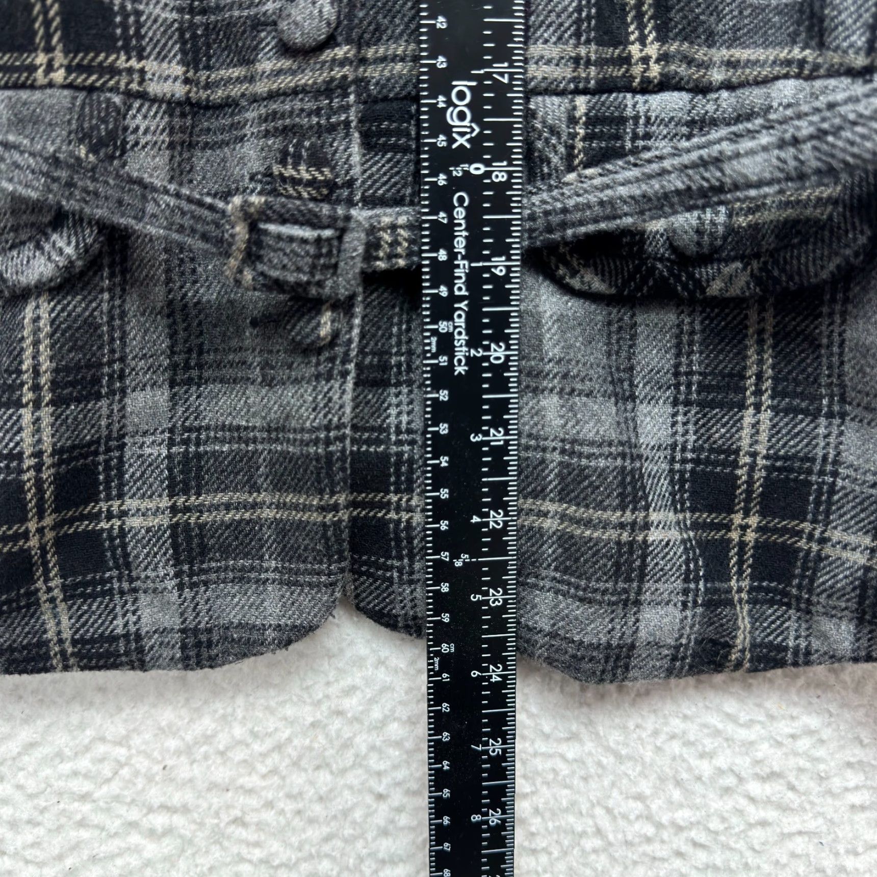 Forever 21 VINTAGE Y2K FOREVER 21 Vest Top L Gray Plaid Goth Academia Alice Cullen Shirt Women L Size L / US 10 / IT 46 - 6 Thumbnail