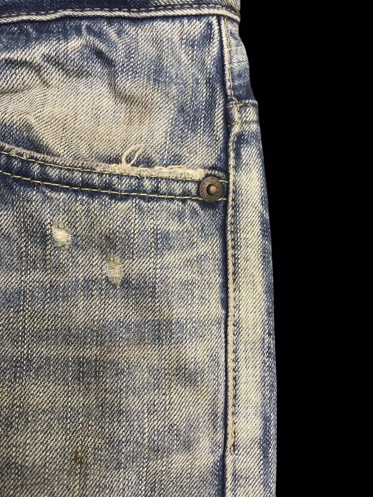 Edwin 💥FLARE💥EDWIN Dirty Distressed Flare Denim F85 Size 32" / US 10 / IT 46 - 7 Thumbnail