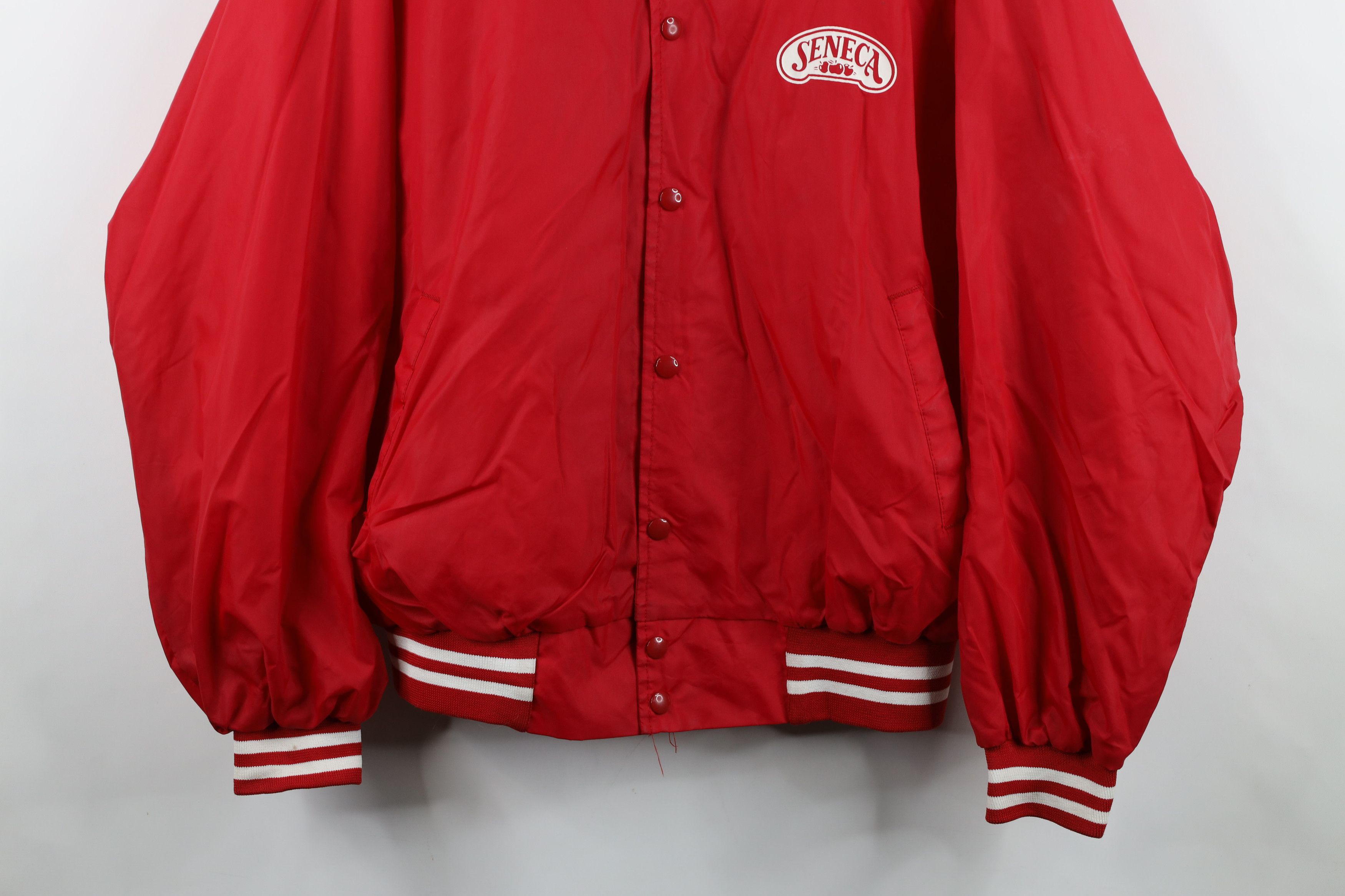 Vintage Vintage 80s 90s Seneca Apples Lined Satin Bomber Jacket USA Size US XL / EU 56 / 4 - 3 Thumbnail