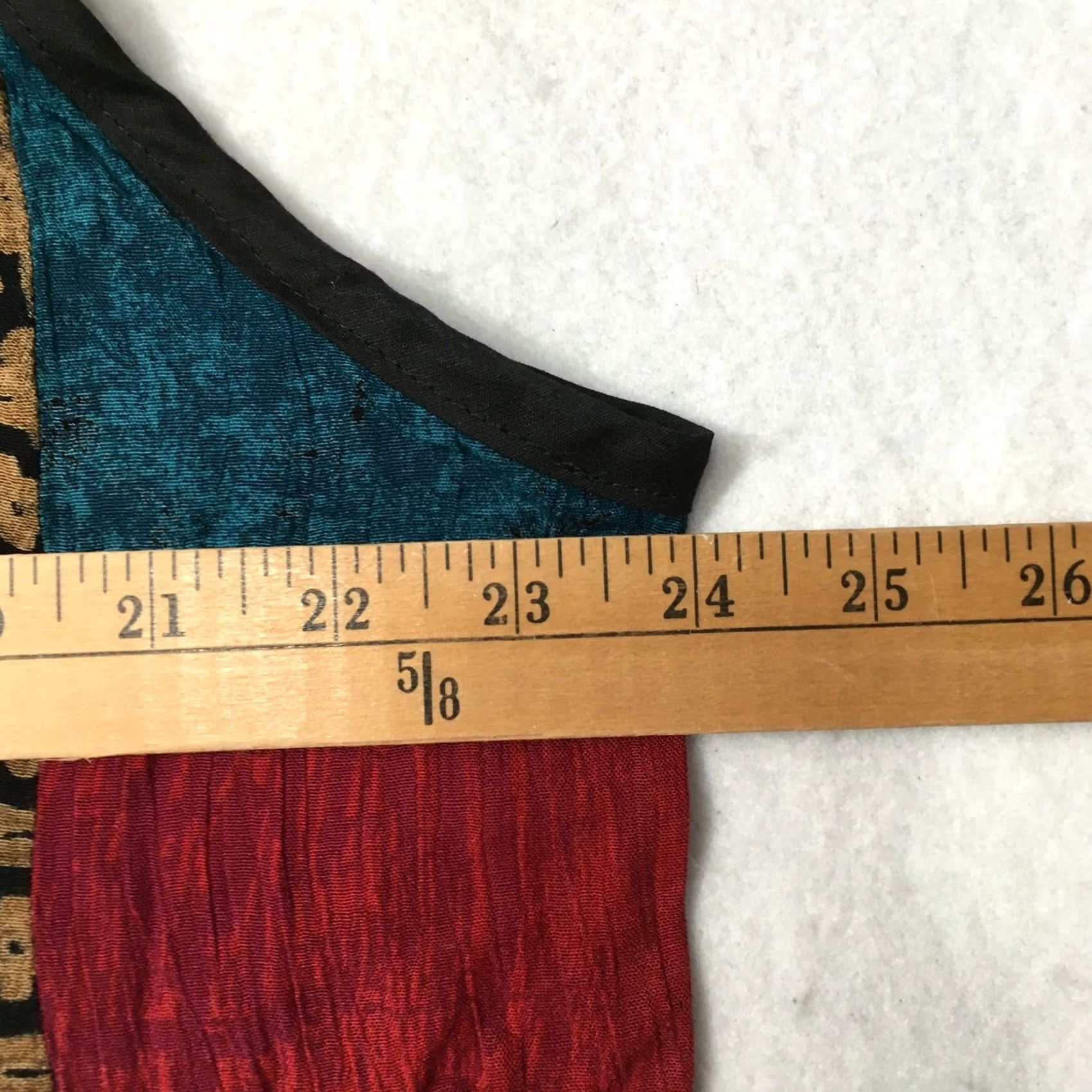Vintage Vtg Njeri Dress SIZE 2 PATCHWORK SHORT Artsy Lagenlook Festival Boho Hippie Womens Size 26" / US 2 / IT 38 - 5 Thumbnail