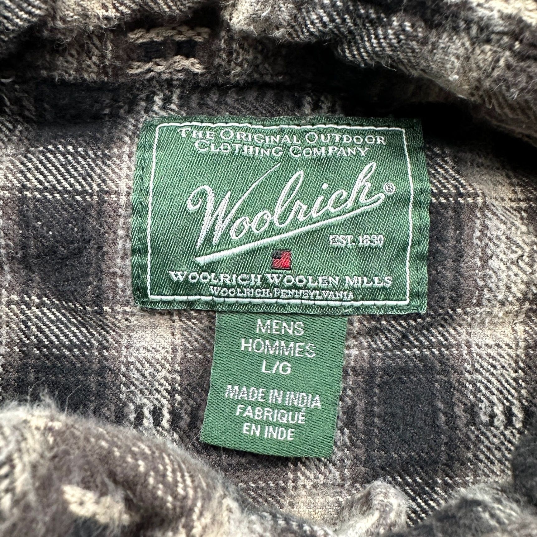 Vintage Woolrich Ombre Check Southwestern Long Sleeve Shirt Mens XL Black Flannel Size US XL / EU 56 / 4 - 3 Thumbnail
