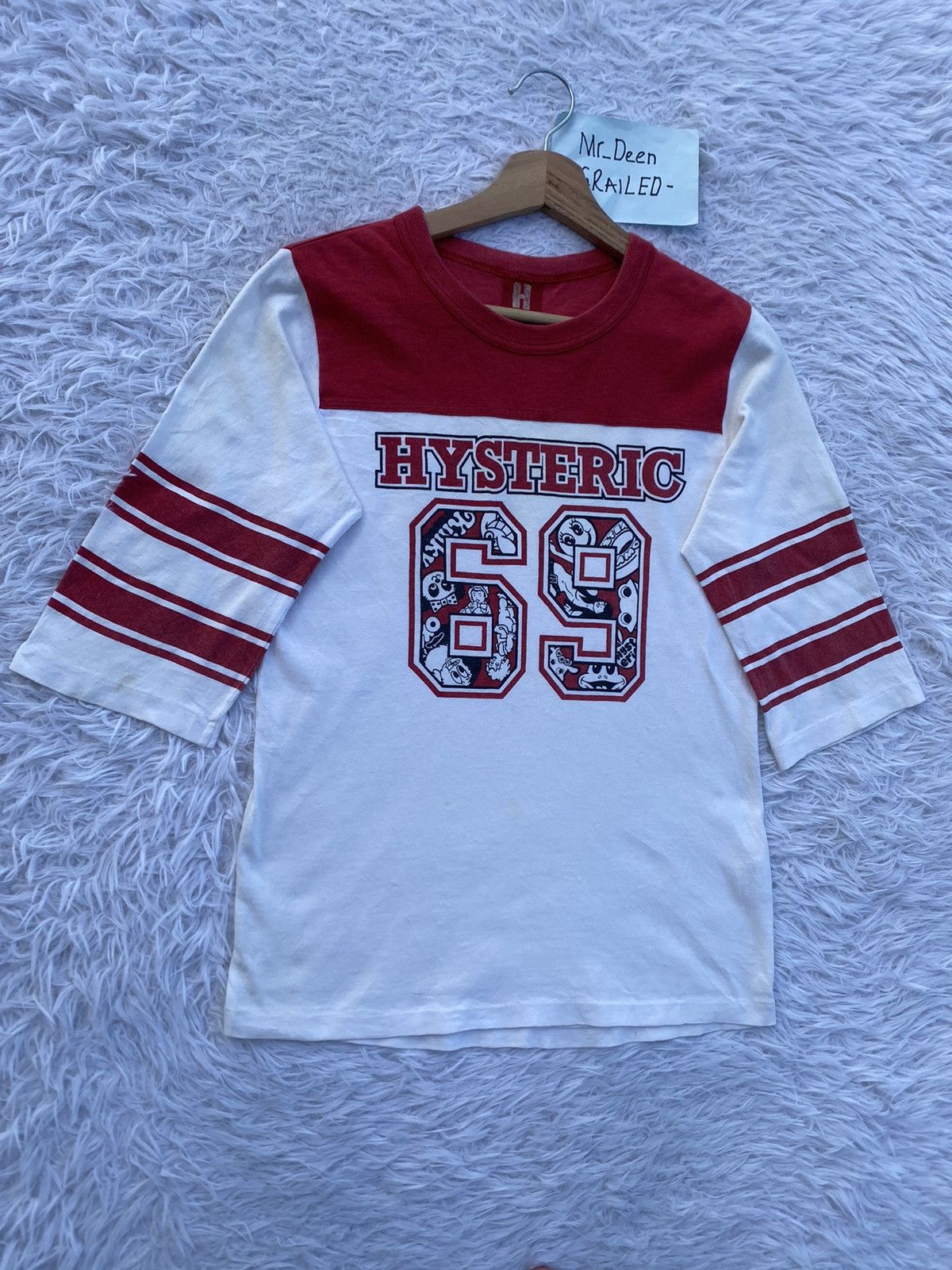 Hysteric Glamour Vintage Hysteric Glamour 69 Three Quarter T-shirt Size US S / EU 44-46 / 1 - 3 Thumbnail